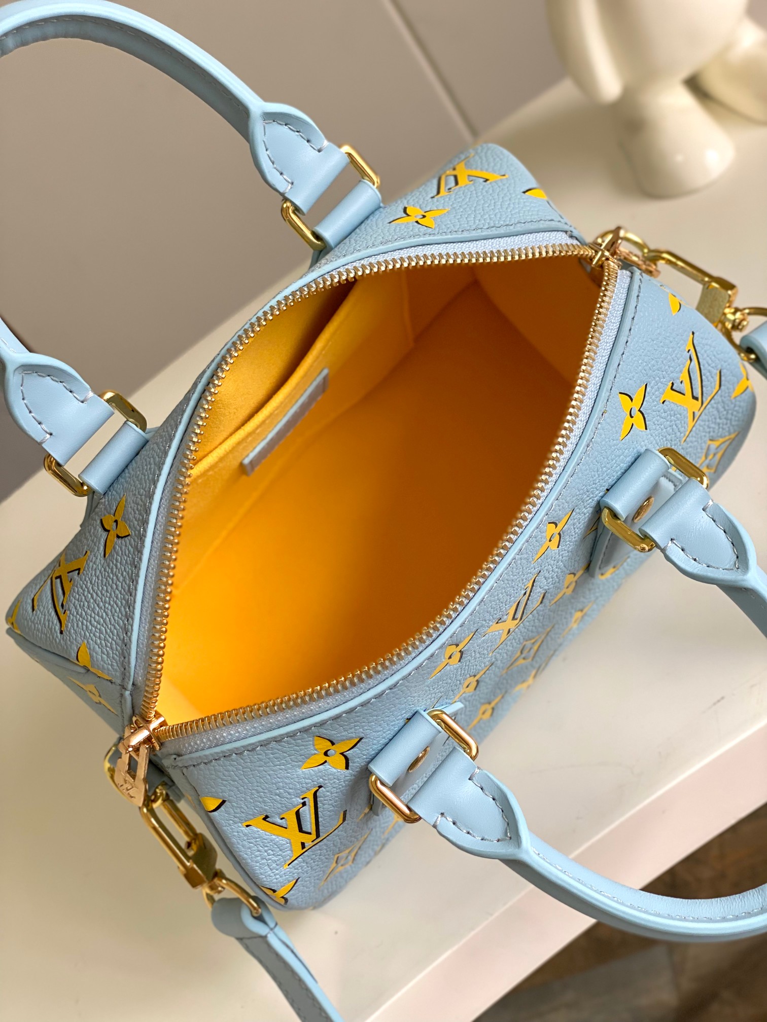 [TOP] Louis Vuitton LV Dégradé Speedy Bandouliere 20 Bag 20.5x13.5x12cm - Blue