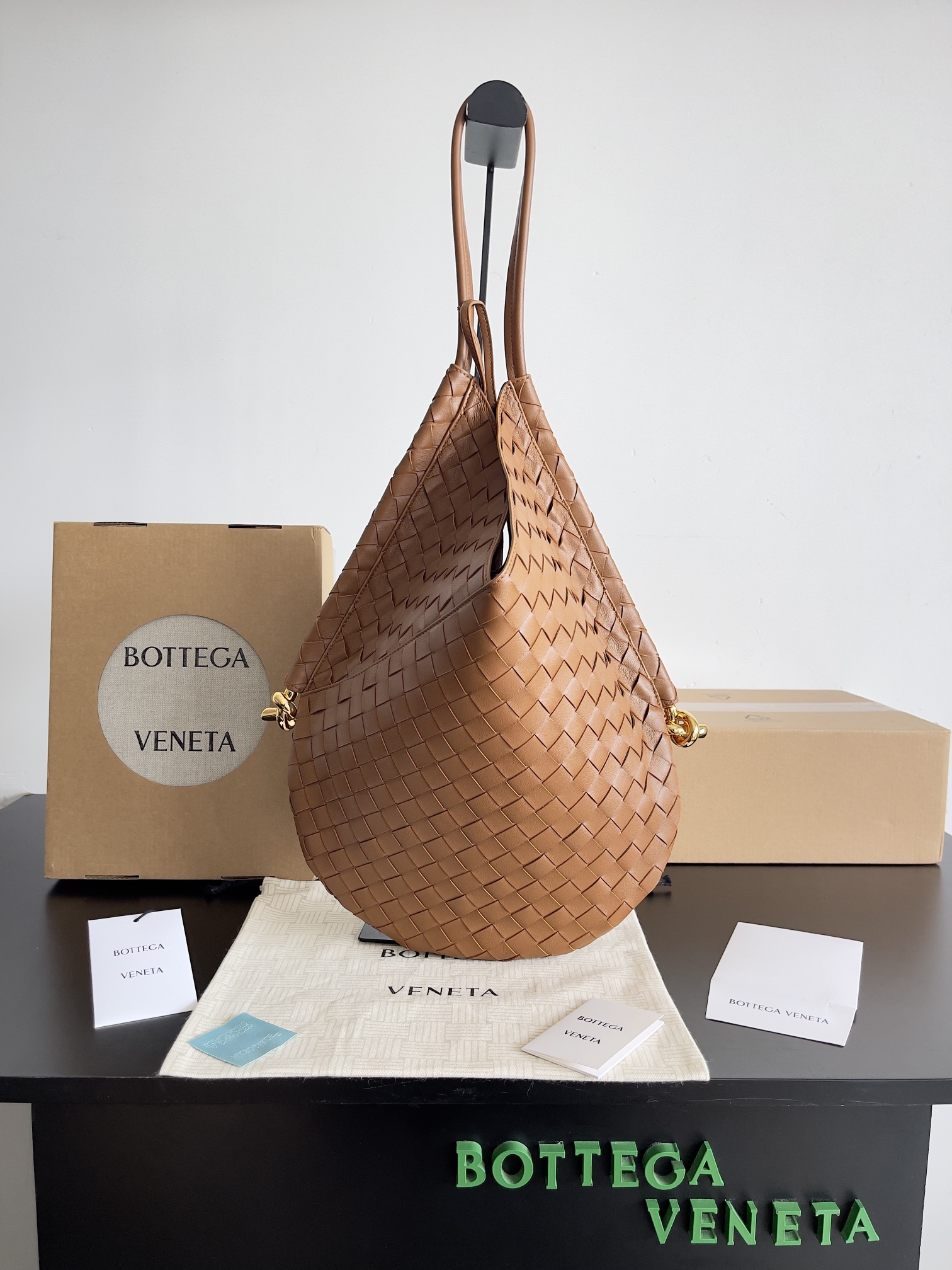 [TOP] Bottega Veneta BV Solstice Shoulder Bag - Brown