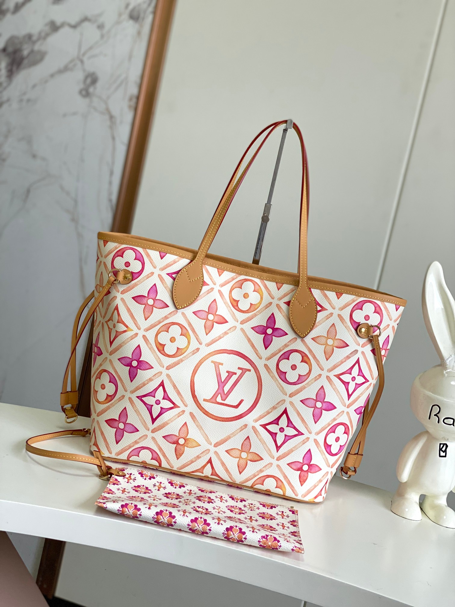 [TOP] Louis Vuitton LV Monogram Tiles Neverful Bag 31x28x14cm - 2 Color