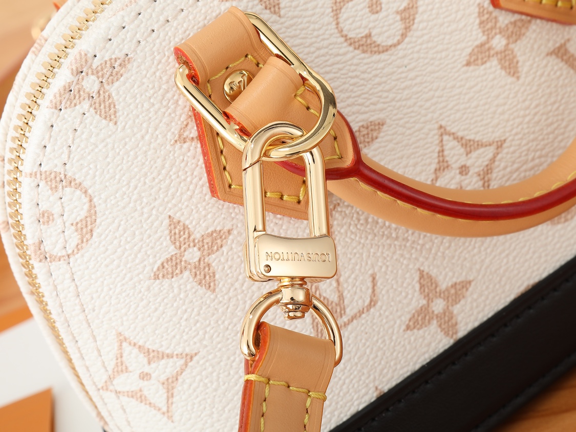 [TOP] Louis Vuitton LV Monogram Dune Alma Nano Bag 18x12x8cm - Beige