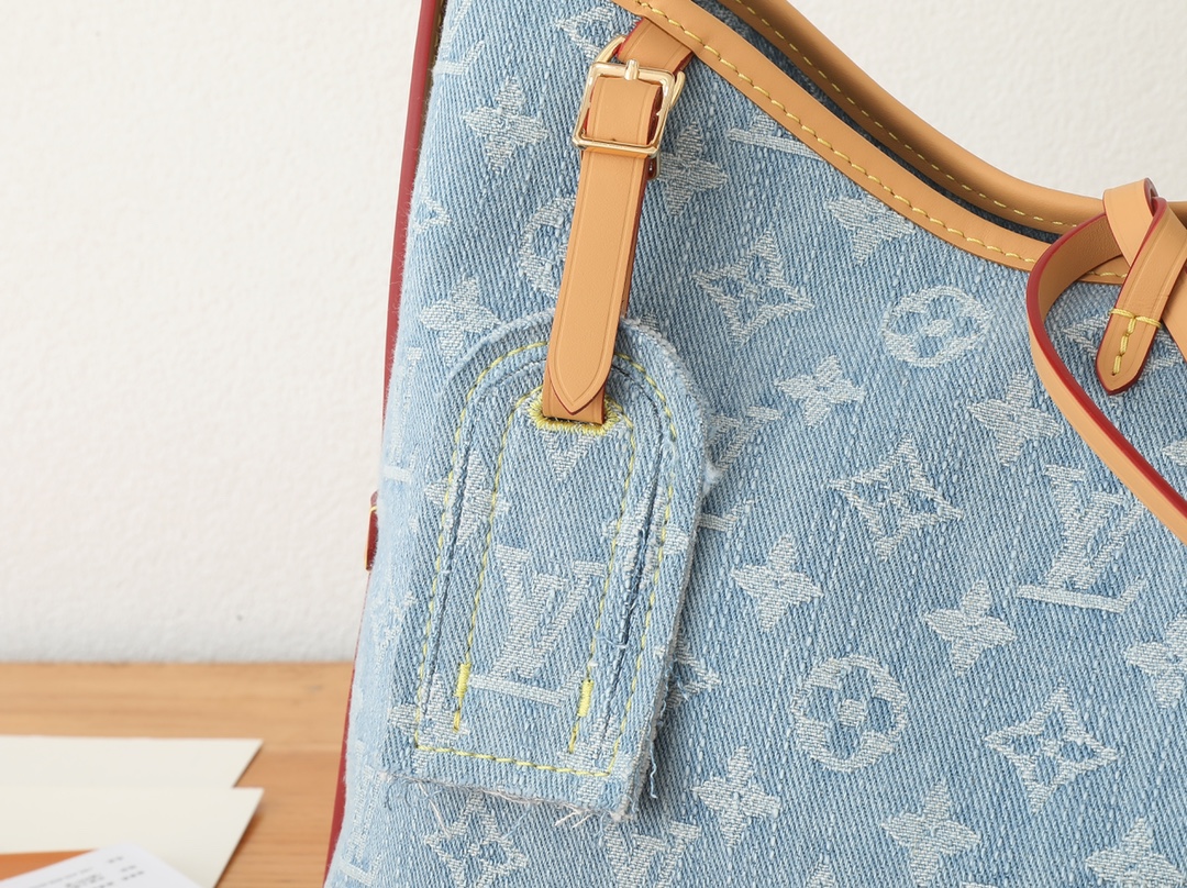 [TOP] Louis Vuitton LV By The Pool Monogram Denim Carryall Bag 29x24x12cm - Denim Blue