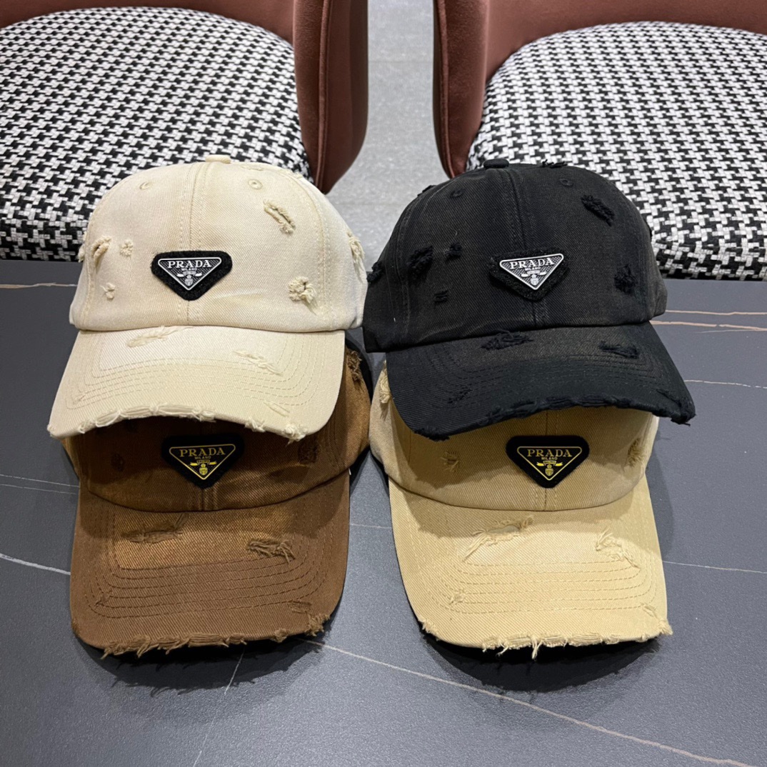 [TOP] PRADA Baseball Cap - 4 Colors