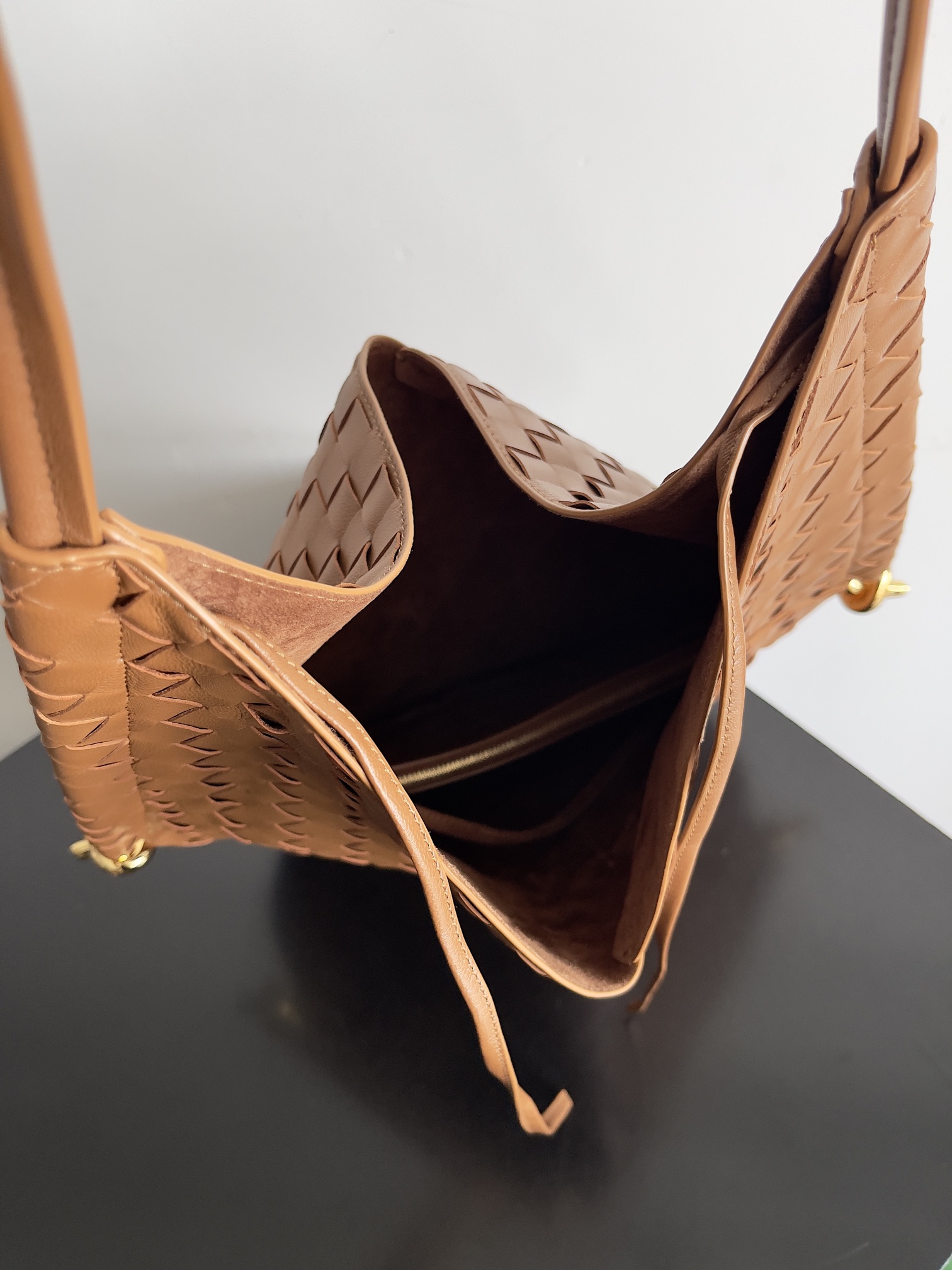 [TOP] Bottega Veneta BV Solstice Shoulder Bag - Brown