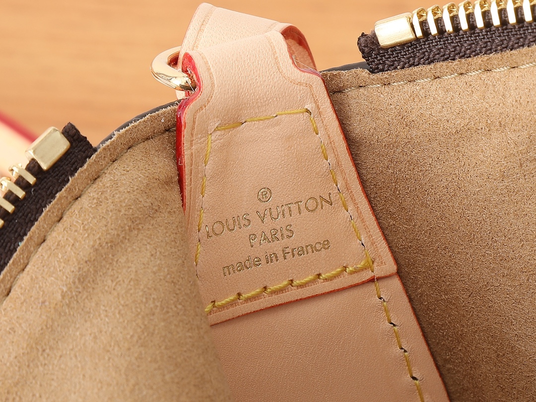 [TOP] Louis Vuitton LV Pochette Tirette Monogram Bag 22x12x5.5cm - Brown