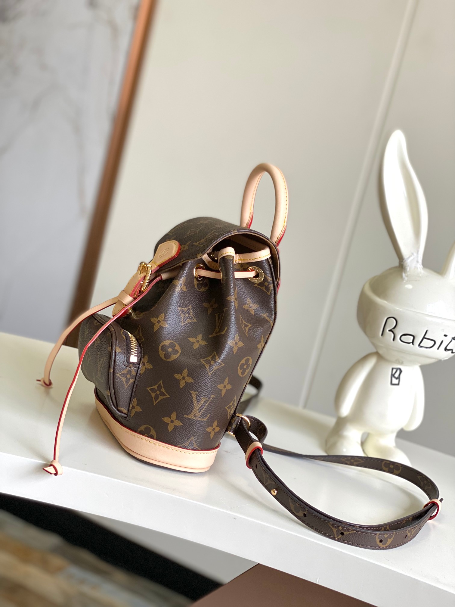 [TOP] Louis Vuitton LV Montsouris Backpack Mini/PM 24x25x12cm/28x30x18cm - Brown