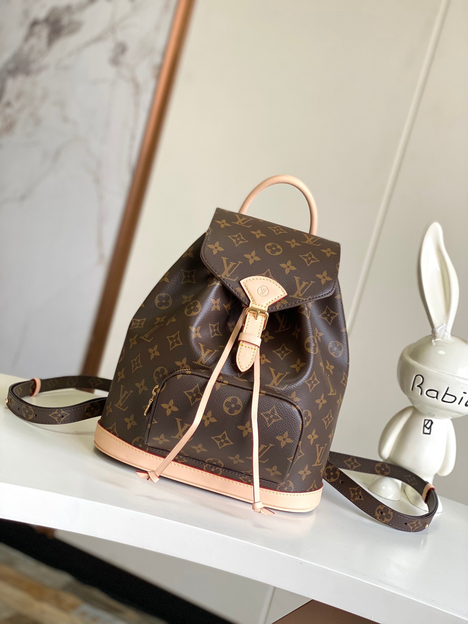 [TOP] Louis Vuitton LV Montsouris Backpack Mini/PM 24x25x12cm/28x30x18cm - Brown
