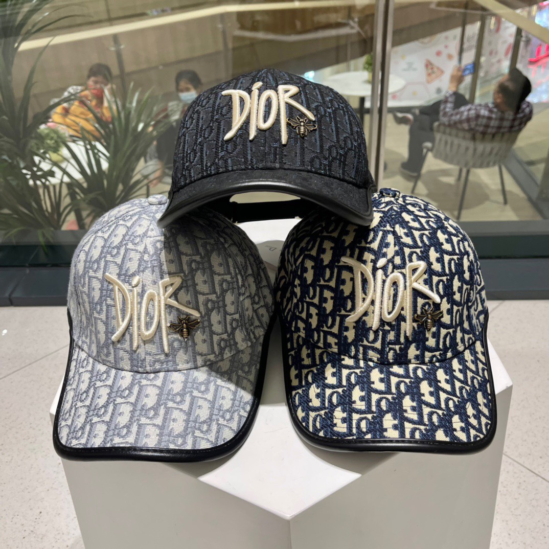 [TOP] Christian Dior Baseball Hat - 3 Colour
