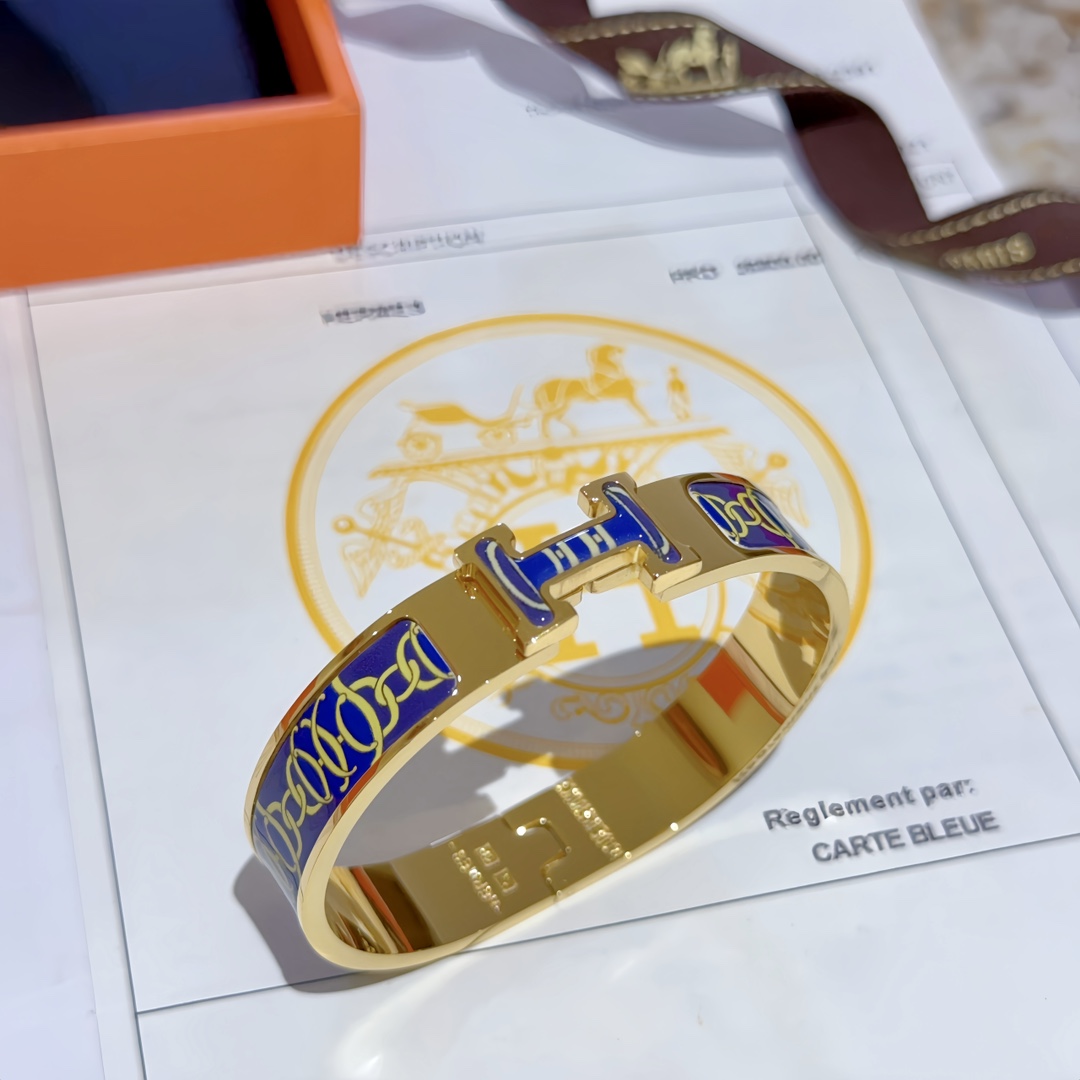 [TOP] HERMES Bracelet-Blue