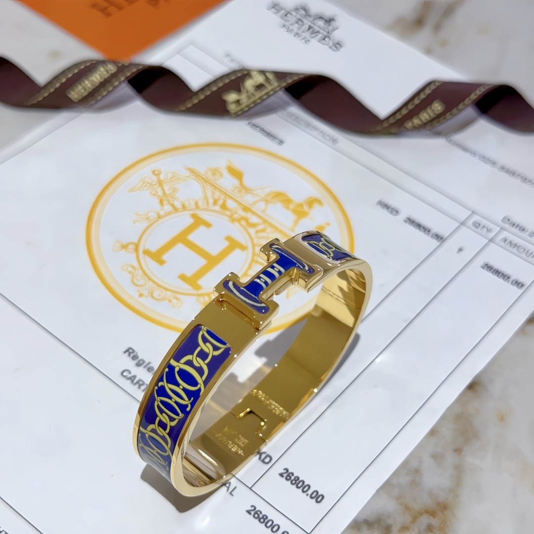 [TOP] HERMES Bracelet-Blue