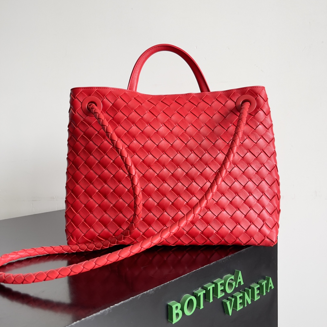 [TOP] Bottega Veneta BV Andiamo Bags Woven Handbags Lambskin