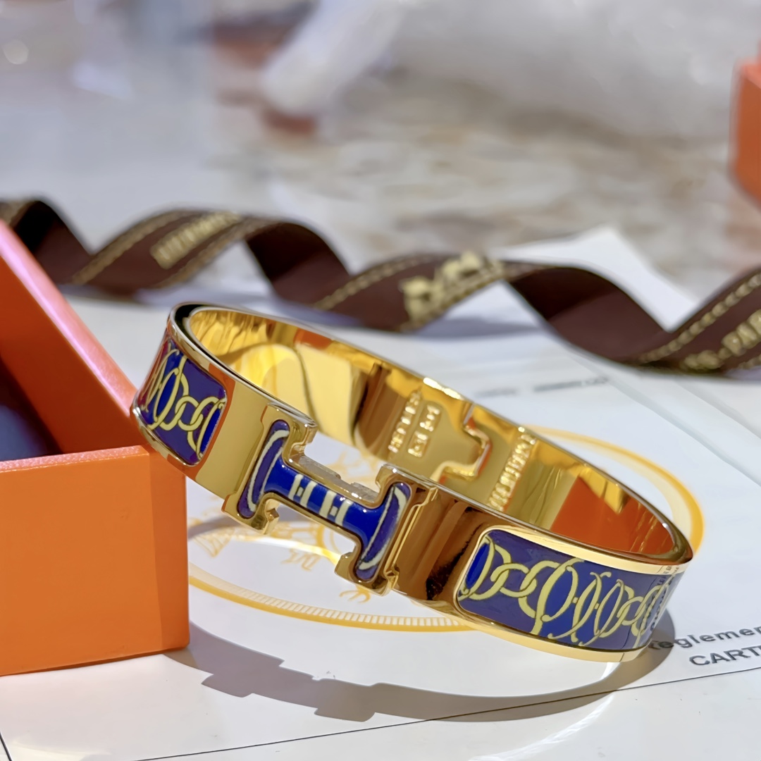 [TOP] HERMES Bracelet-Blue