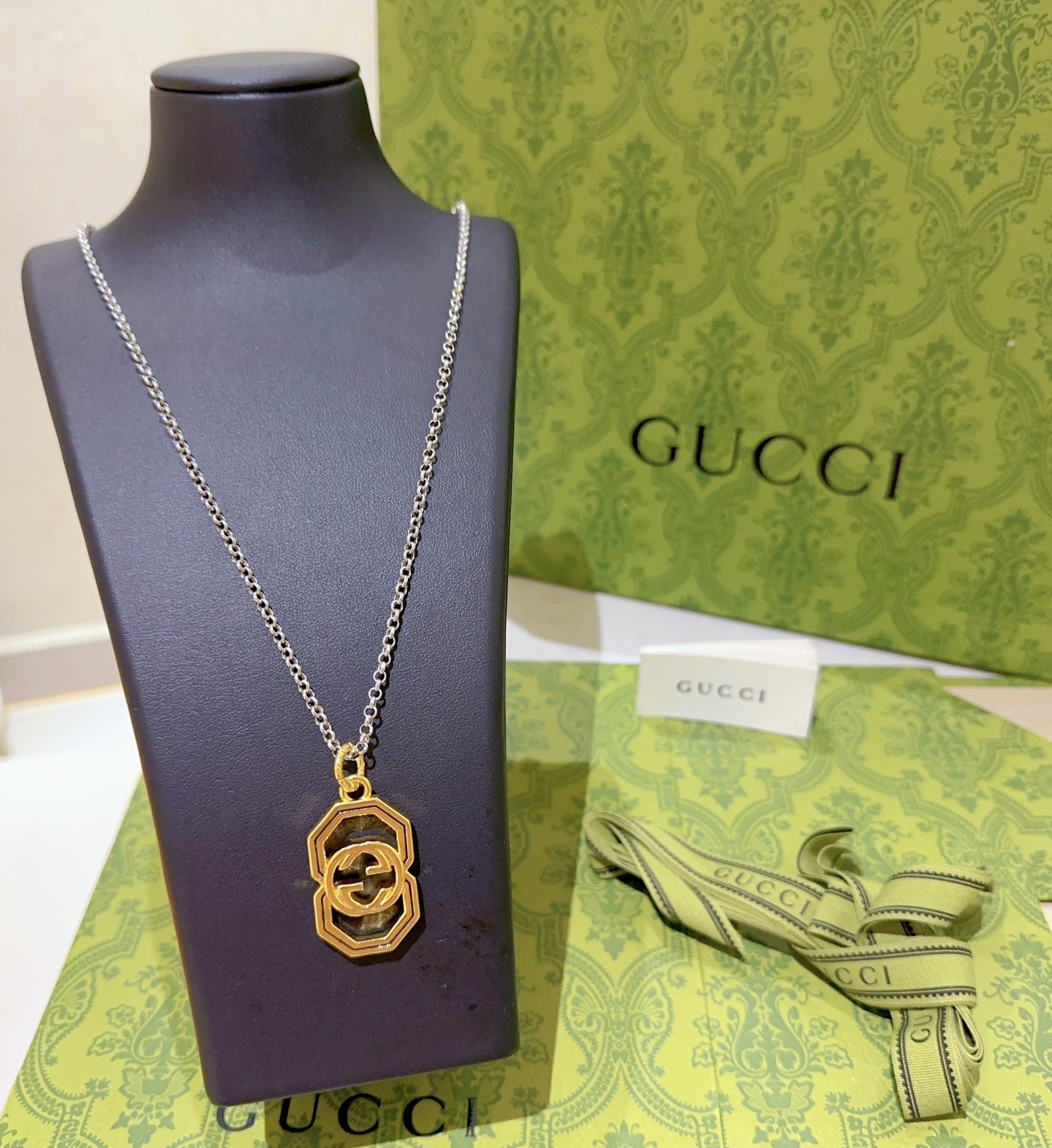 [TOP] GUCCI Anger Forest Long Necklace