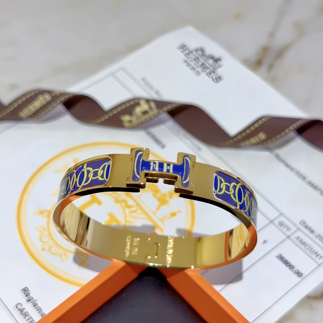 [TOP] HERMES Bracelet-Blue