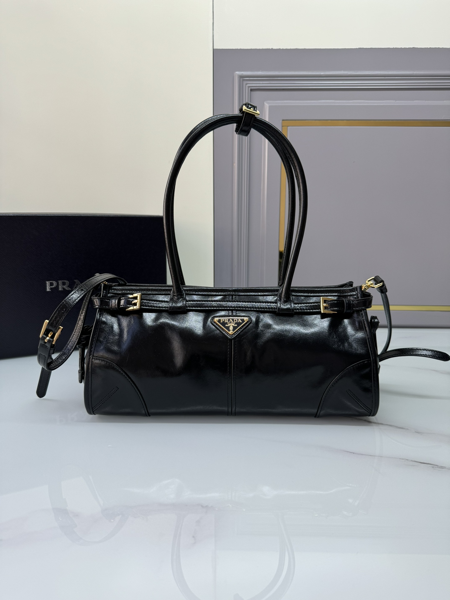 [TOP] PRADA LusSolf Bag Oiled Cowhide 32x15.5x12cm - 6 Color