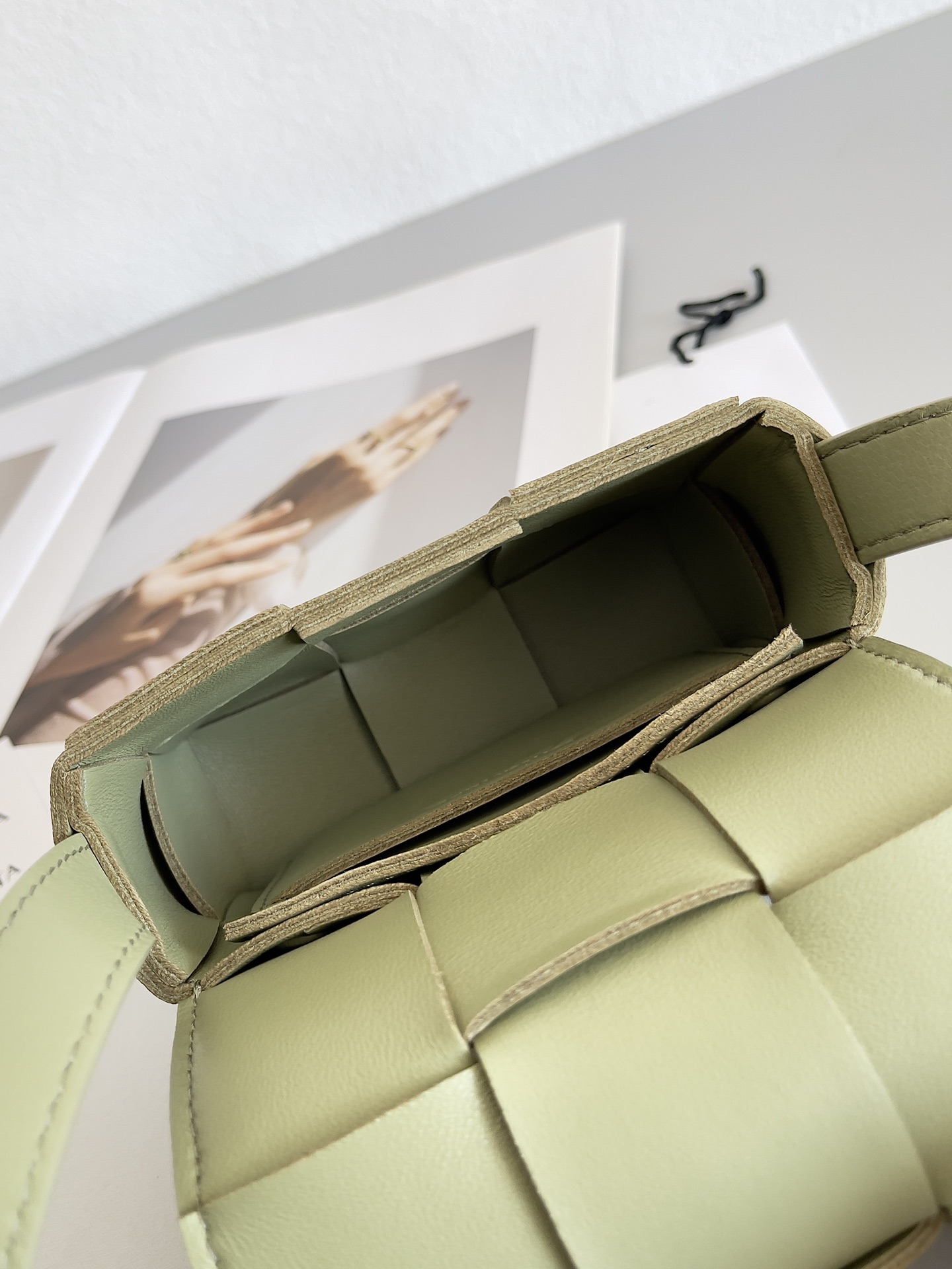 [TOP] Bottega Veneta BV Cassette Bag Mini 12x8x4cm - Green