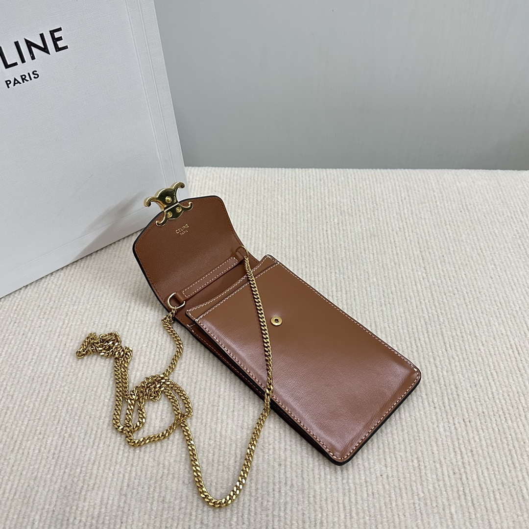 [TOP] CELINE Mobile Phone Bag 10×19×2 cm - 2 Colour