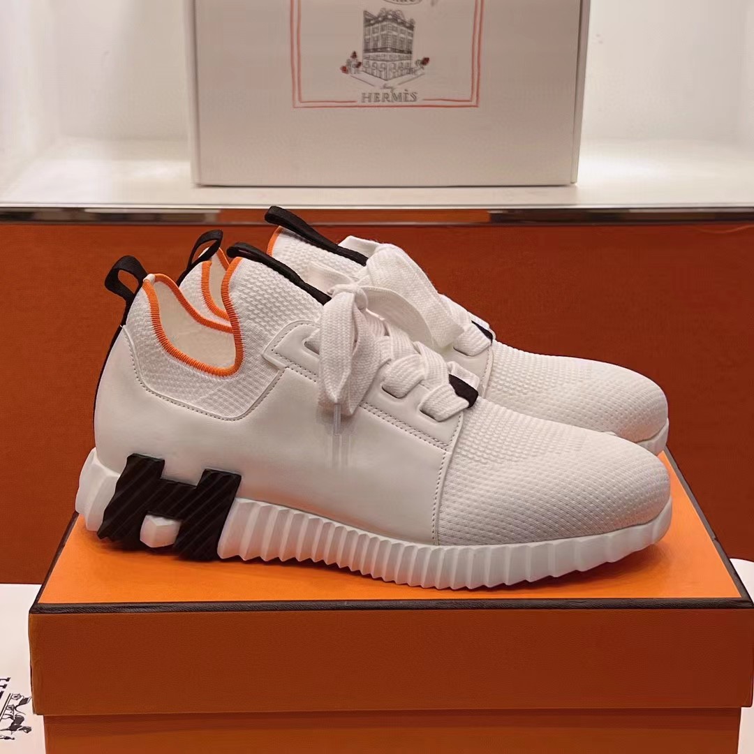 [TOP] HERMES Sneakers - White with 9 Different Logos