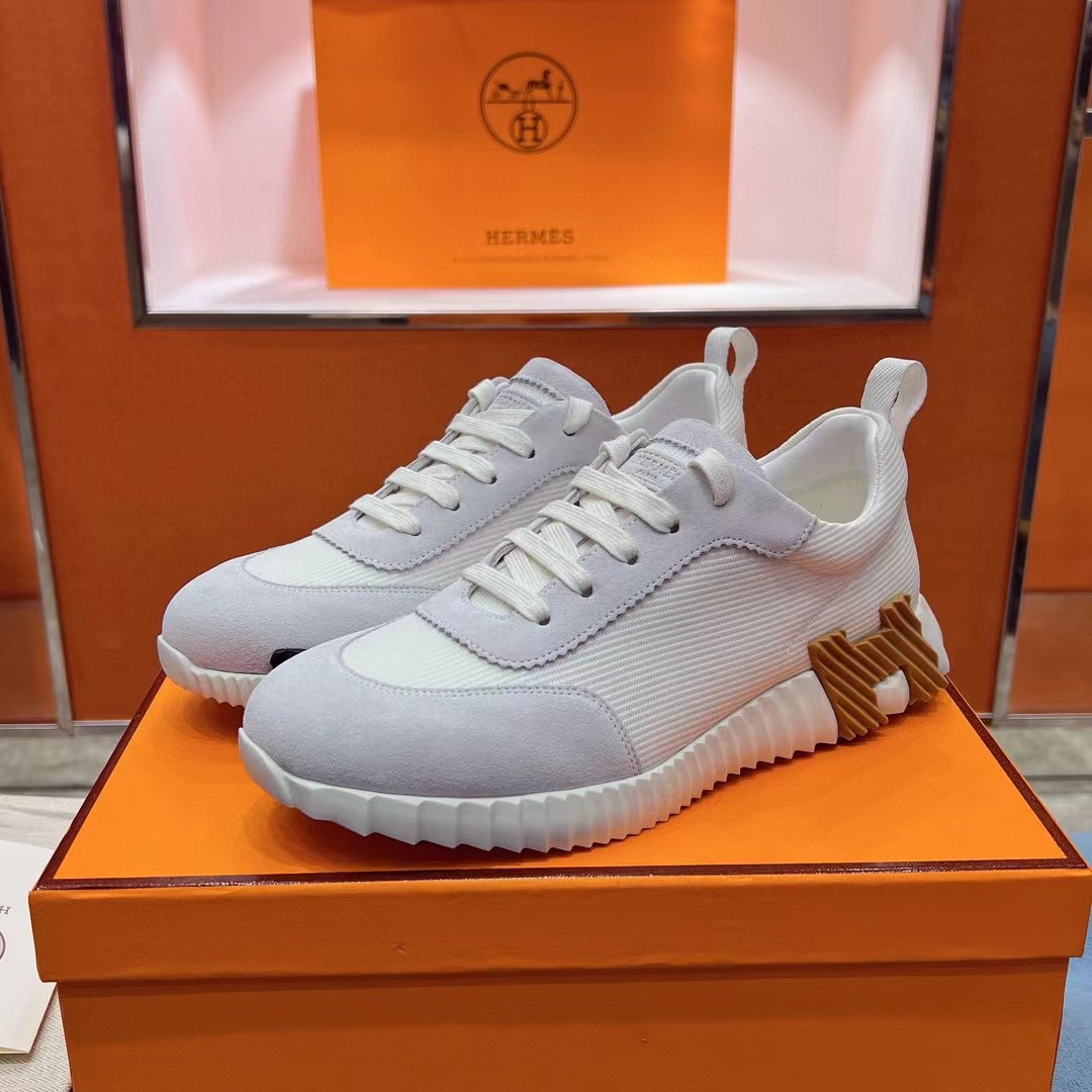 [TOP] HERMES Sneakers - White with 9 Different Logos