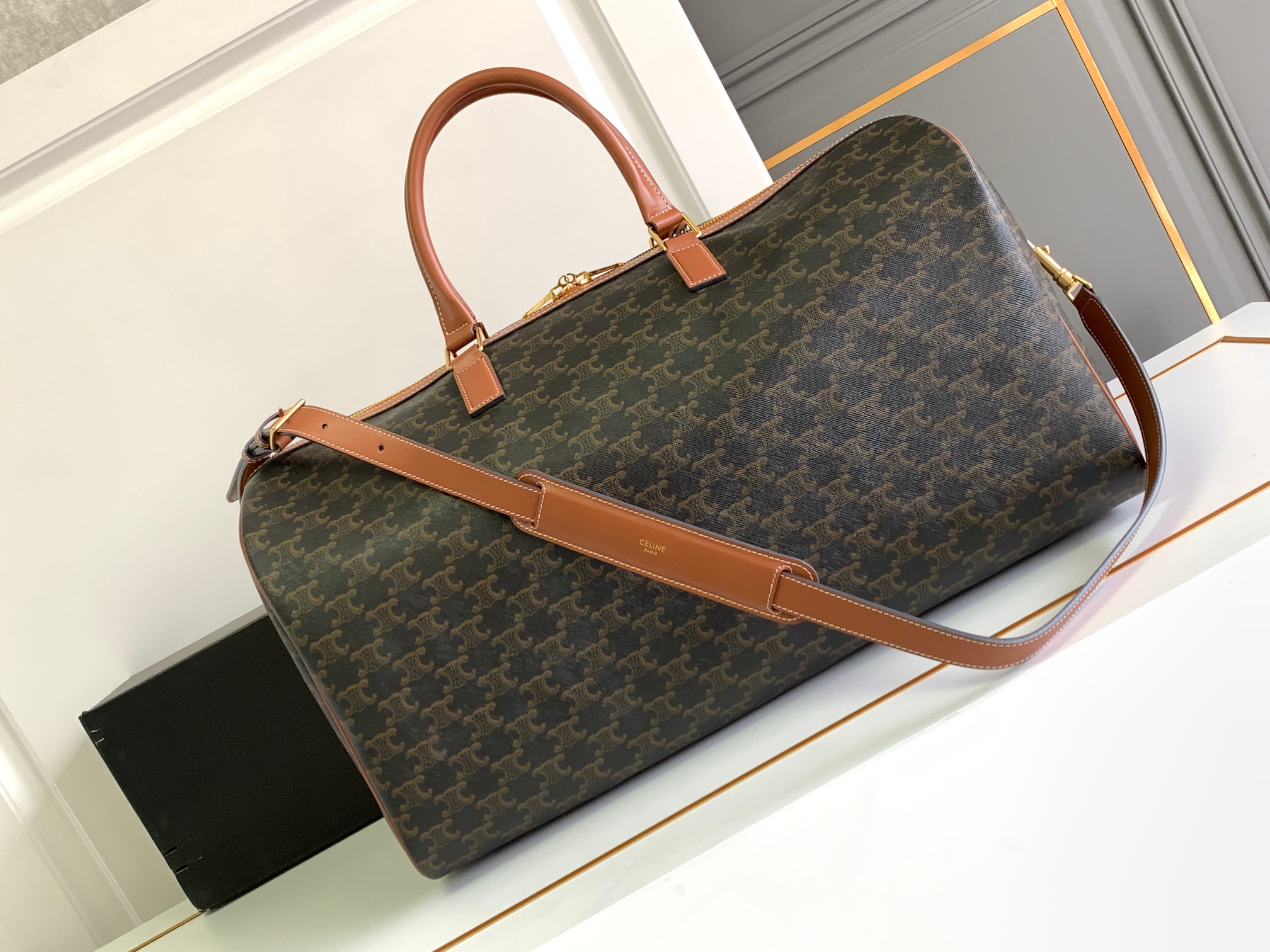 [TOP] CELINE Voyage Printed Travel Bag 50×28×22.5cm