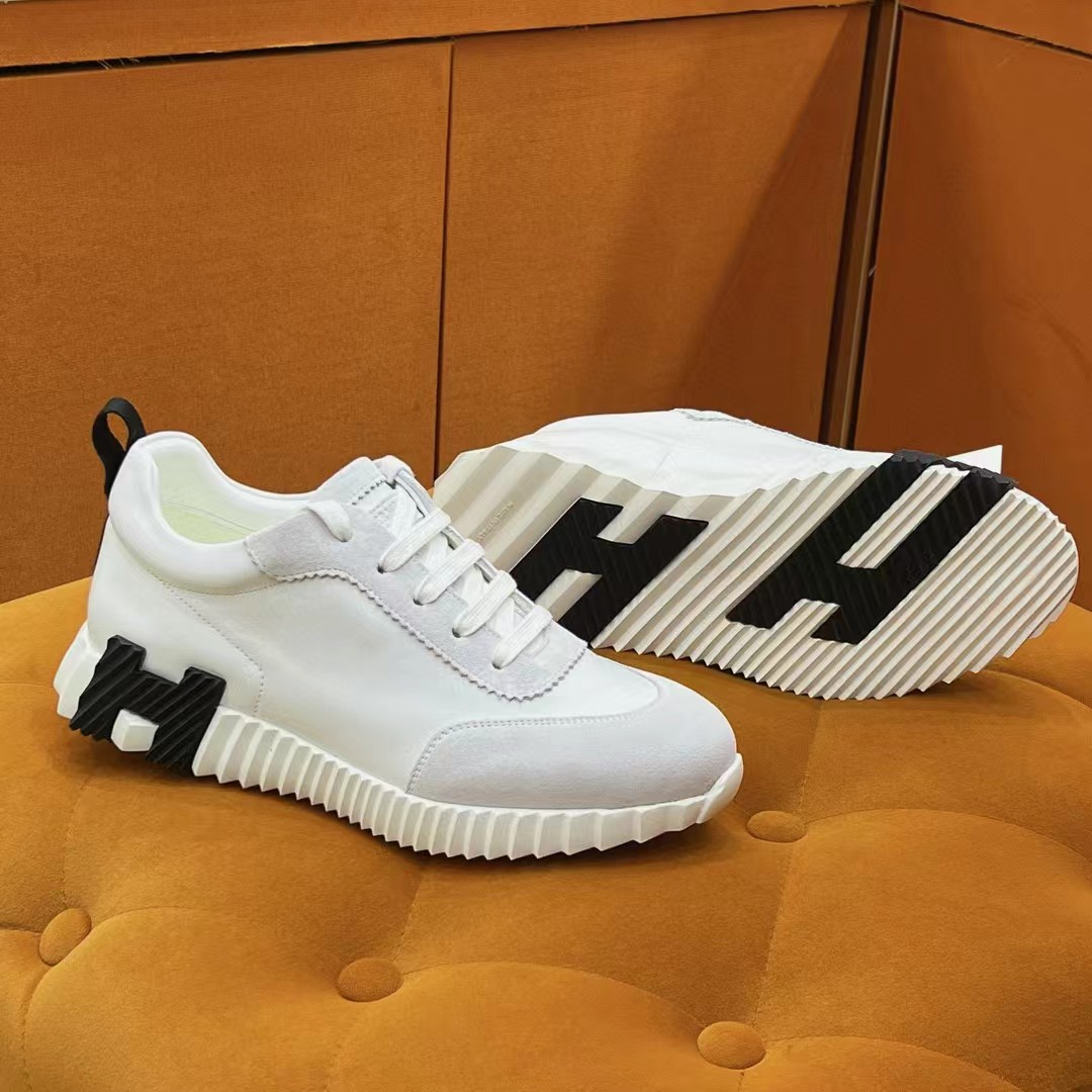 [TOP] HERMES Sneakers - White with 9 Different Logos