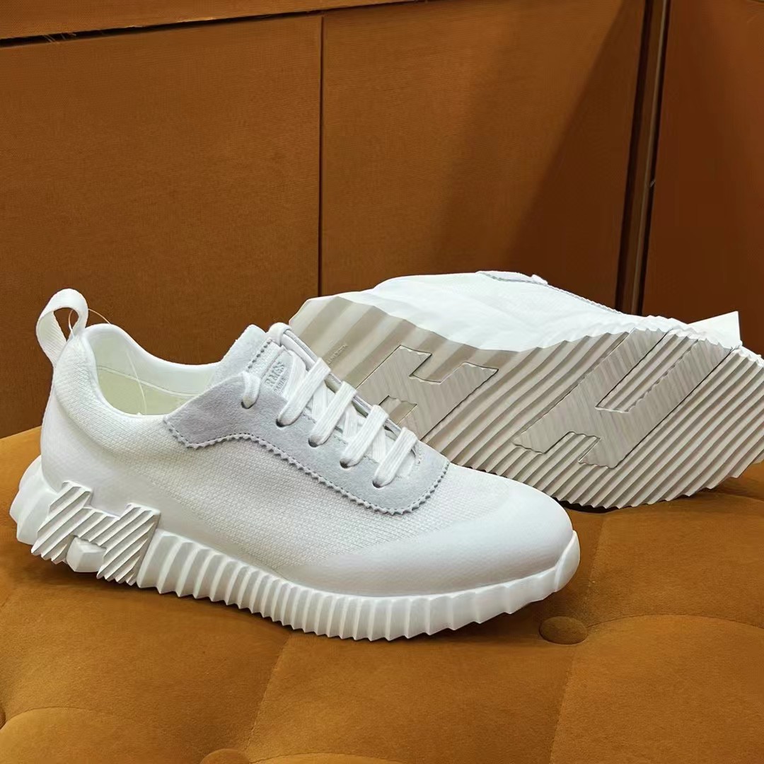 [TOP] HERMES Sneakers - White with 9 Different Logos