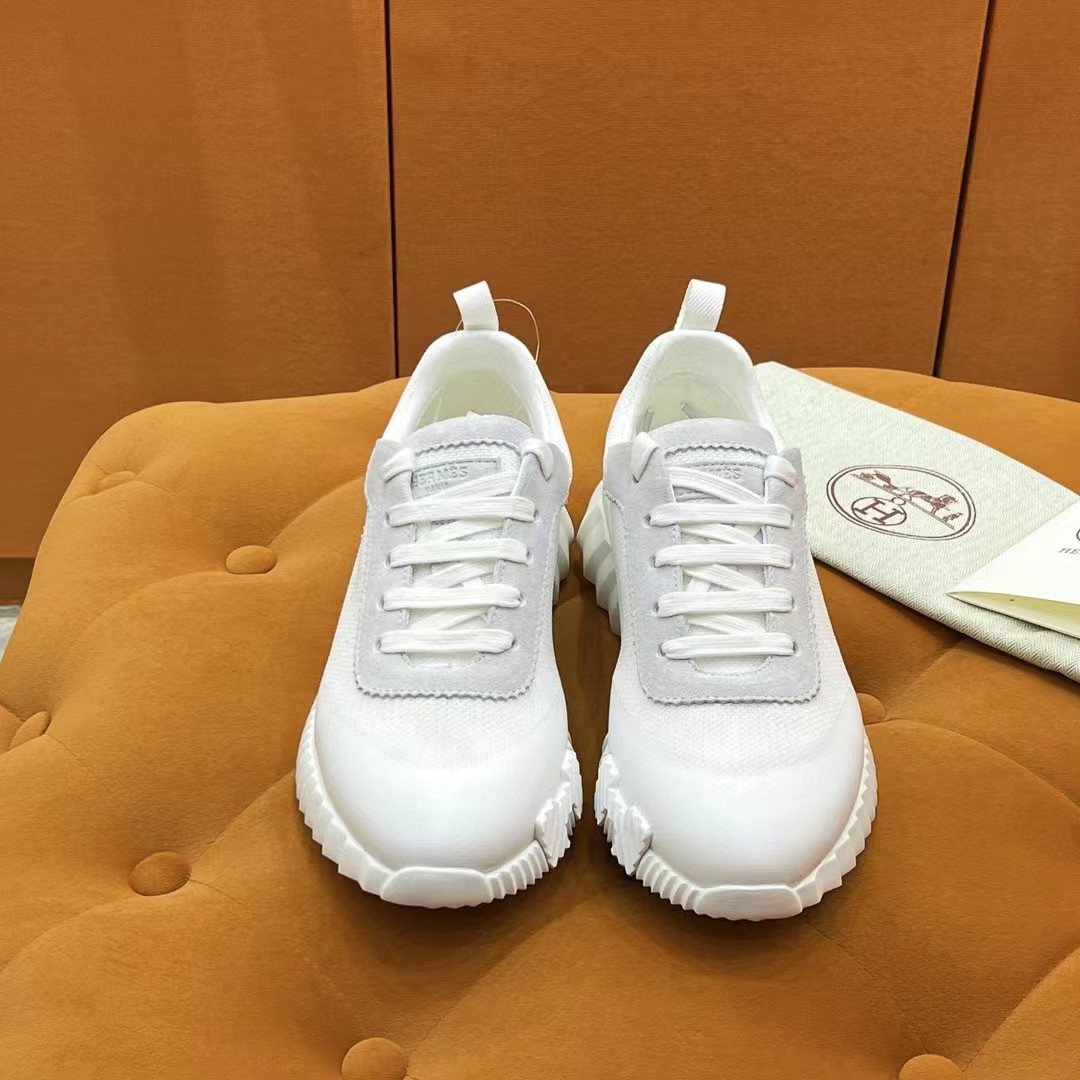 [TOP] HERMES Sneakers - White with 9 Different Logos