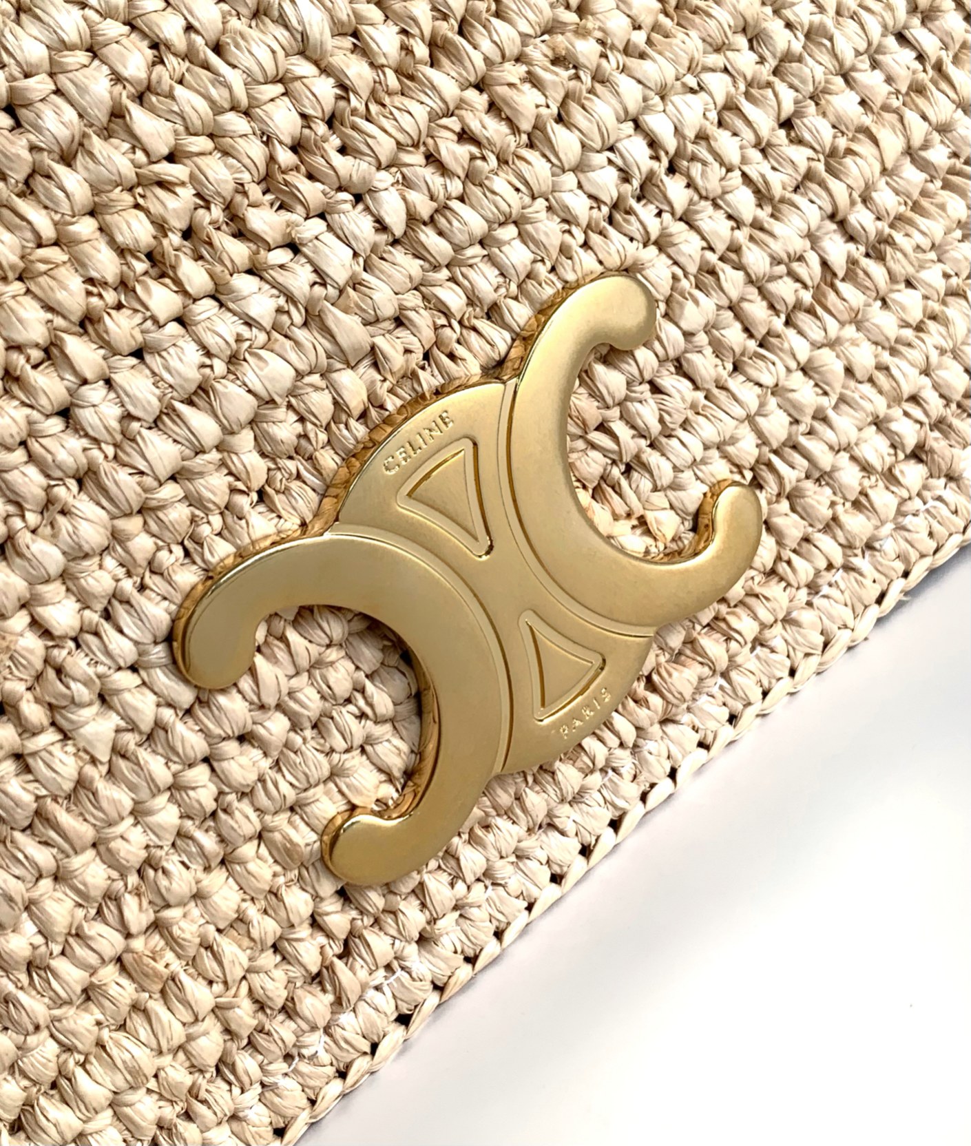[TOP] CELINE Hand -Woven Handbag : 23X11X4 cm
