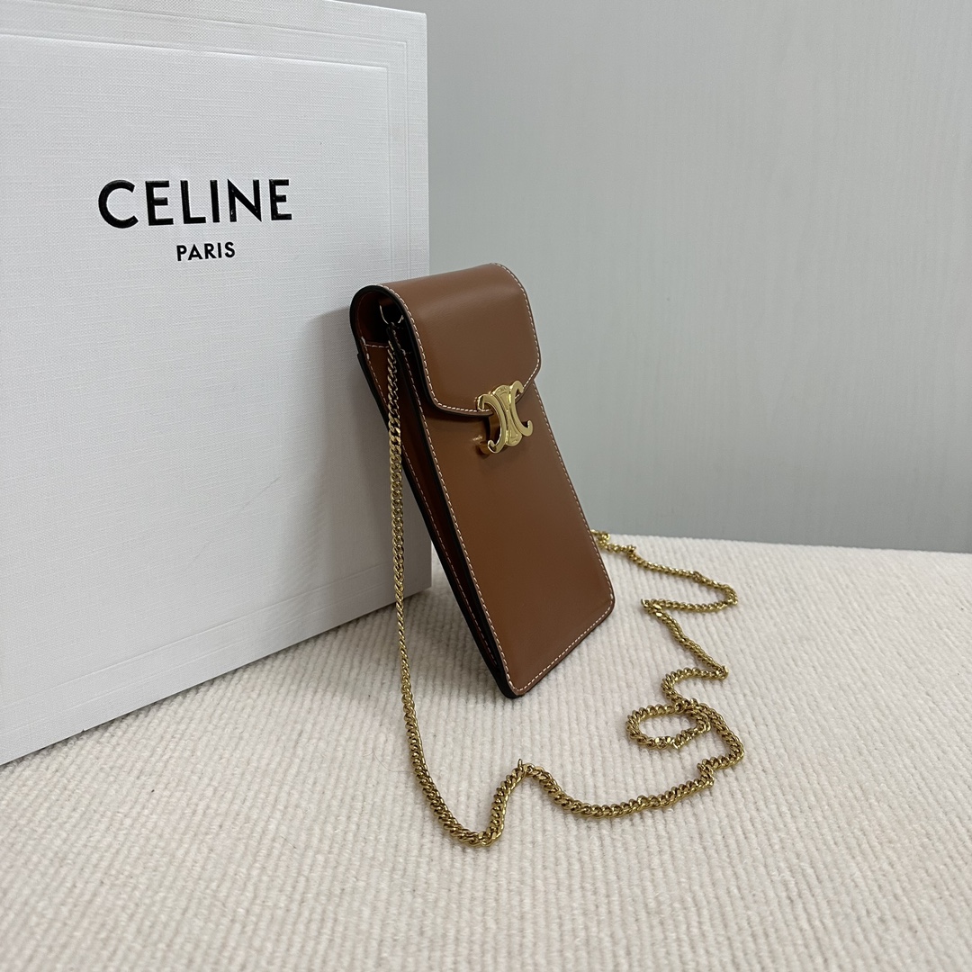 [TOP] CELINE Mobile Phone Bag 10×19×2 cm - 2 Colour