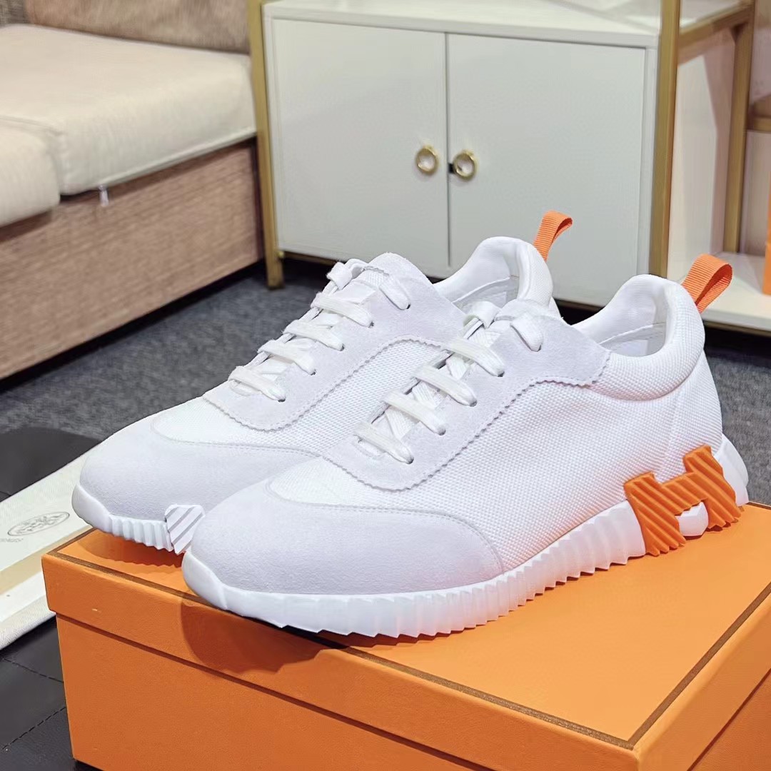 [TOP] HERMES Sneakers - White with 9 Different Logos