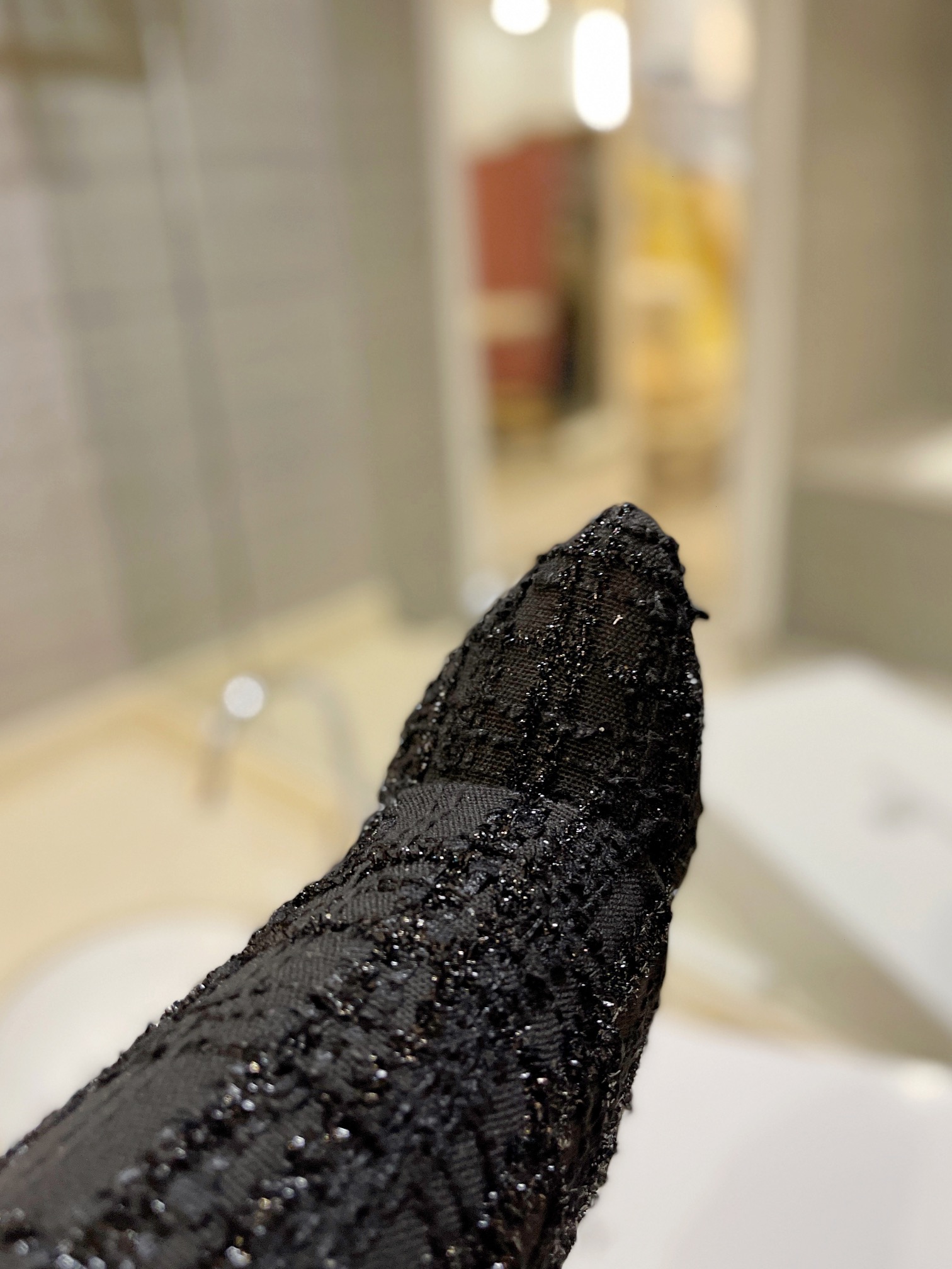 [TOP] GIVENCHY Jacquard Plaid Fabric Height Heel Long Boots - Black