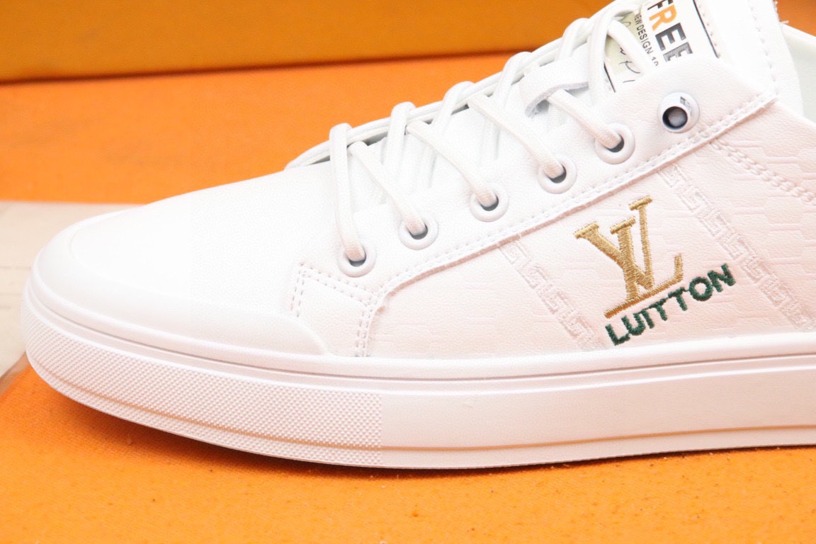[TOP] Louis Vuitton LV New Casual Men's Shoes - White