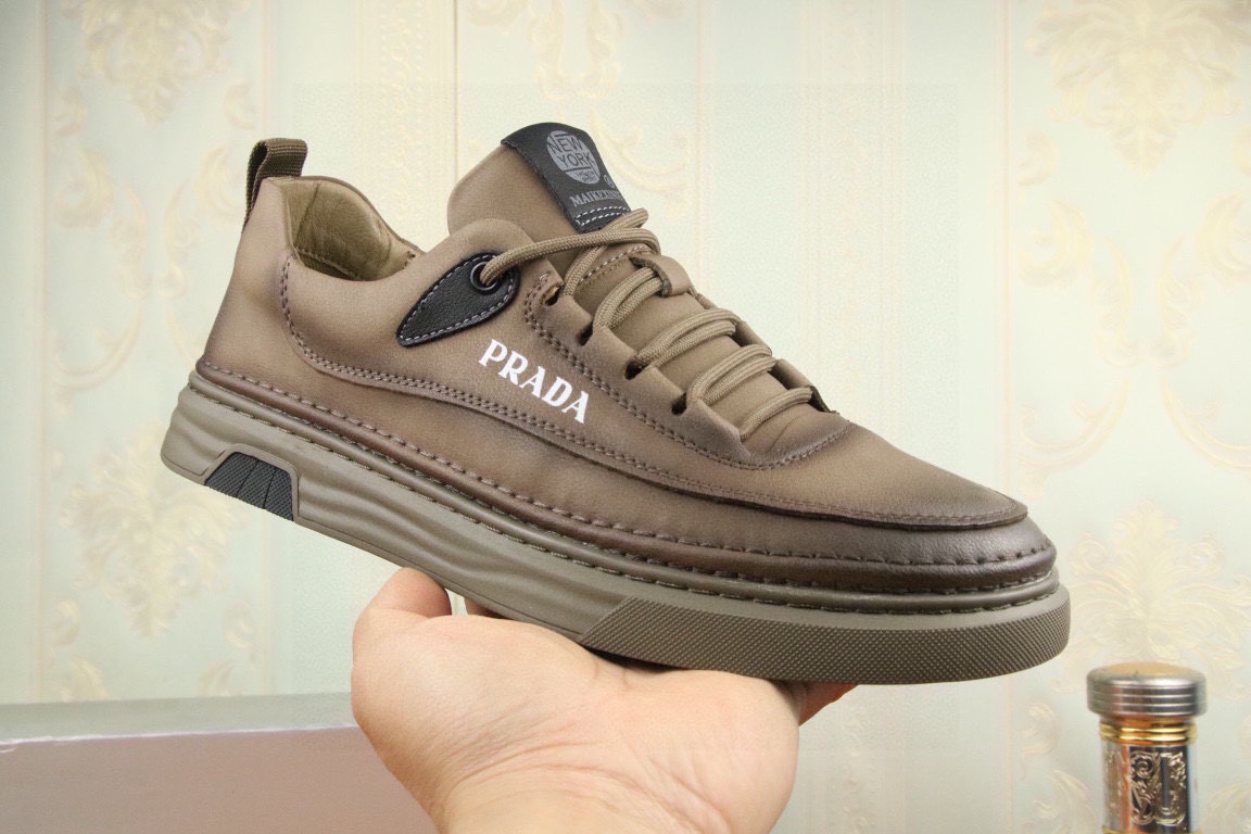 [TOP] PRADA New Casual Leather Shoes - 2 Colors