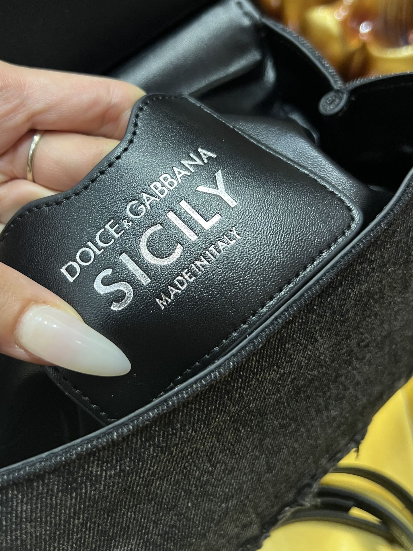 [TOP] Dolce & Gabbana D&G Denim Sicily Bags - Black - 3 Sizes 20cm/25cm/29cm