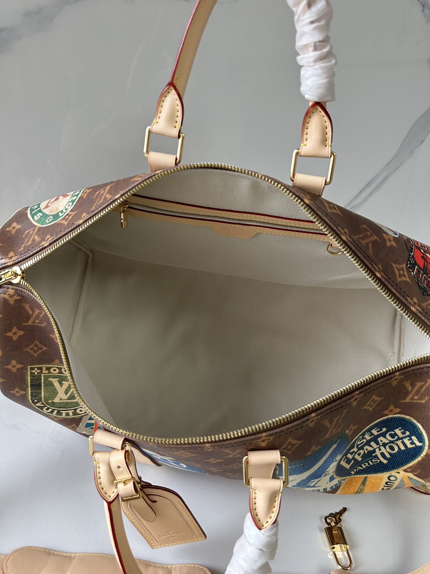 [TOP] Louis Vuitton LV Keepall Bandoulière 45 Handbag 45 x 27 x 20 cm- GHW