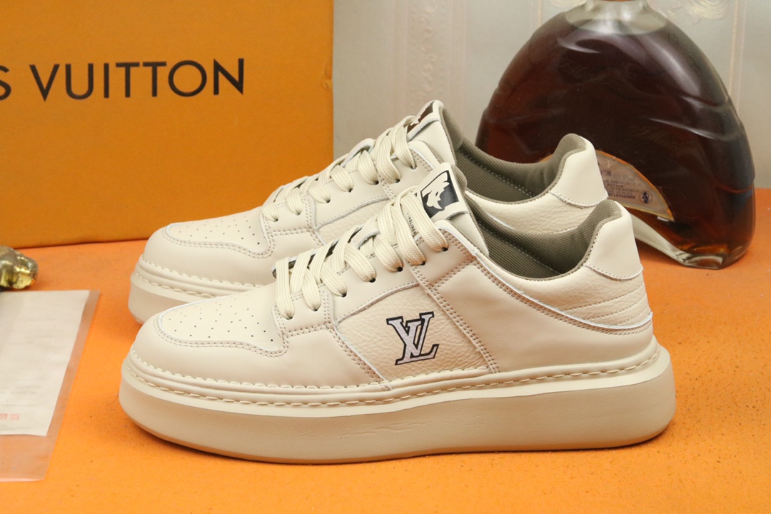 [TOP] Louis Vuitton LV New Casual Men's Shoes - White