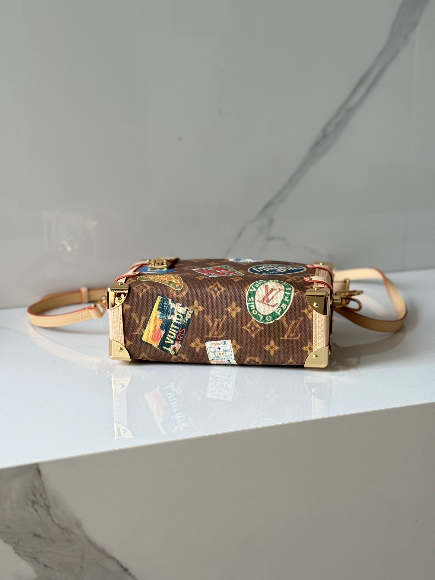 [TOP] Louis Vuitton LV Side Trunk MM 25*16*9cm - Brown