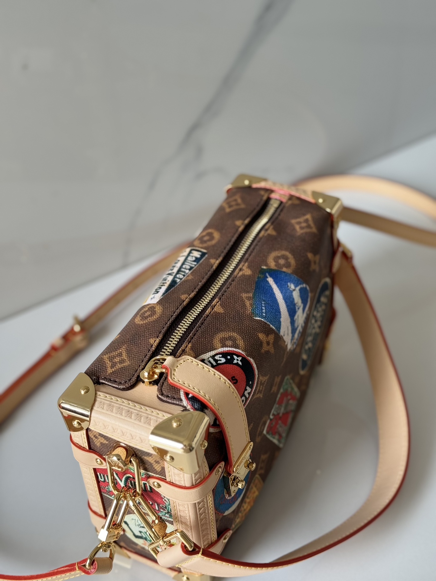 [TOP] Louis Vuitton LV Side Trunk MM 25*16*9cm - Brown