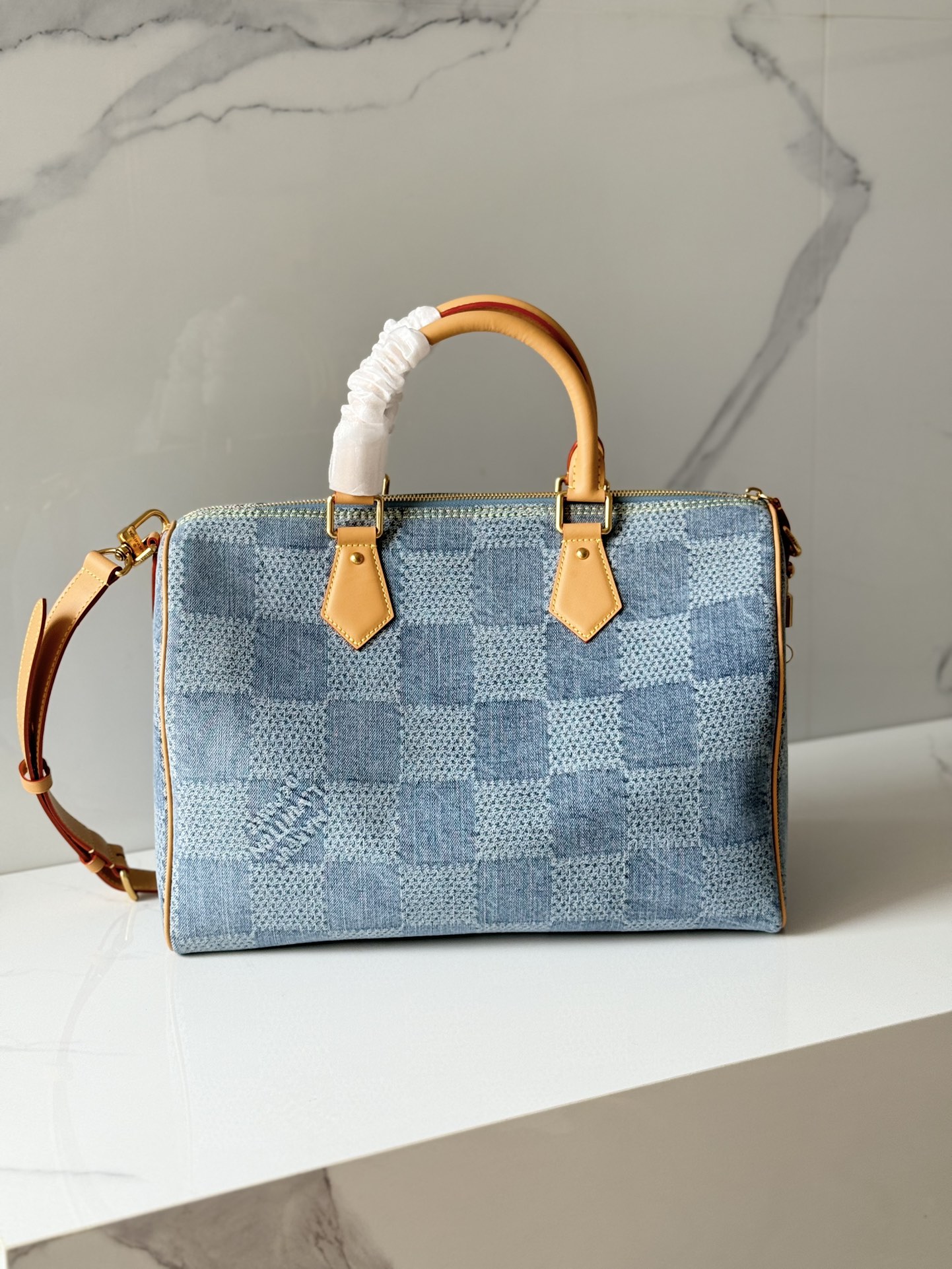 [TOP] Louis Vuitton LV Speedy 40 Bandoulière Bag 40 x 26 x 23 cm - Blue