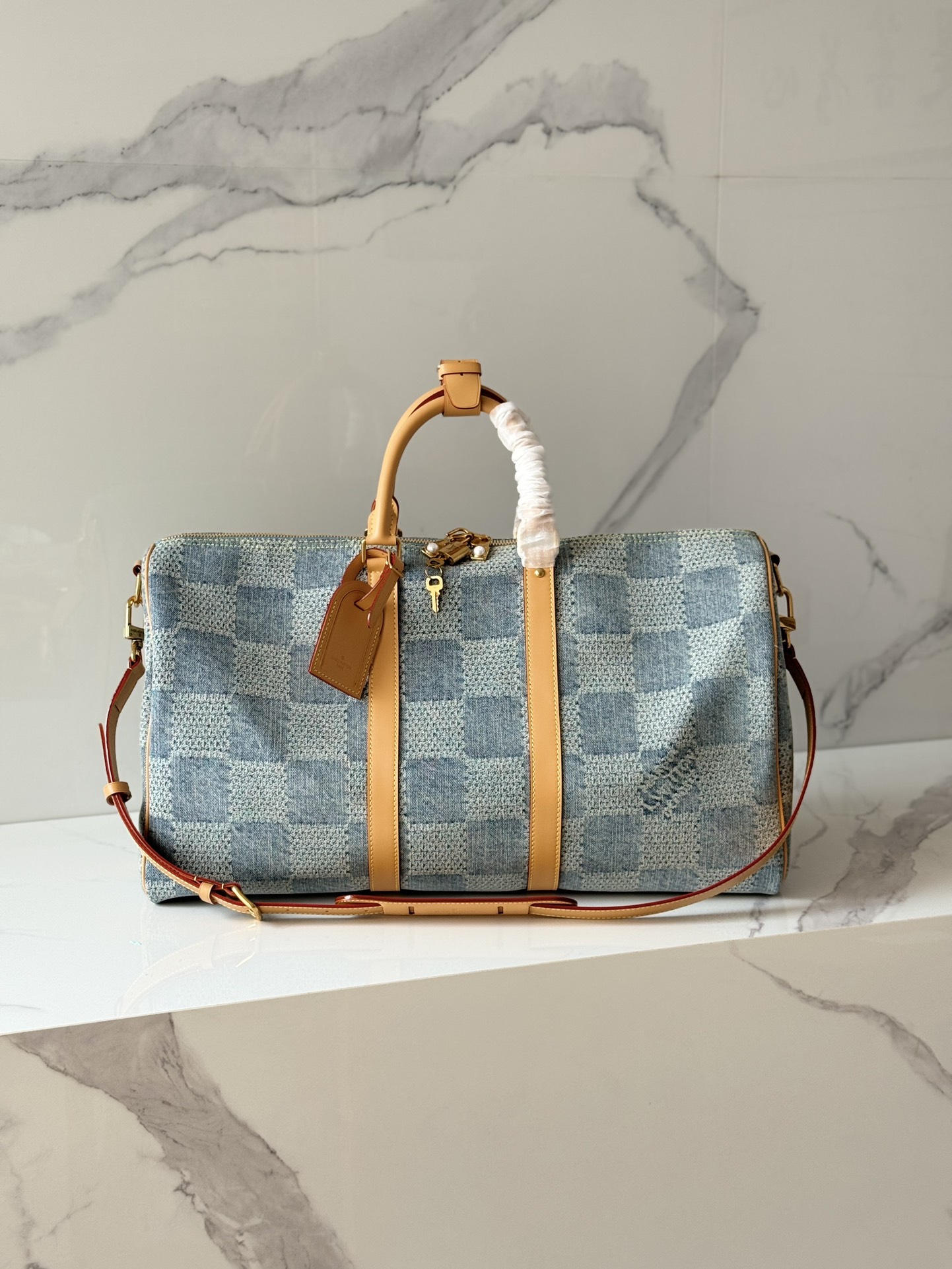 [TOP] Louis Vuitton LV Keepall Bandoulière 50 Handbag  50 x 29 x 23 cm- GHW