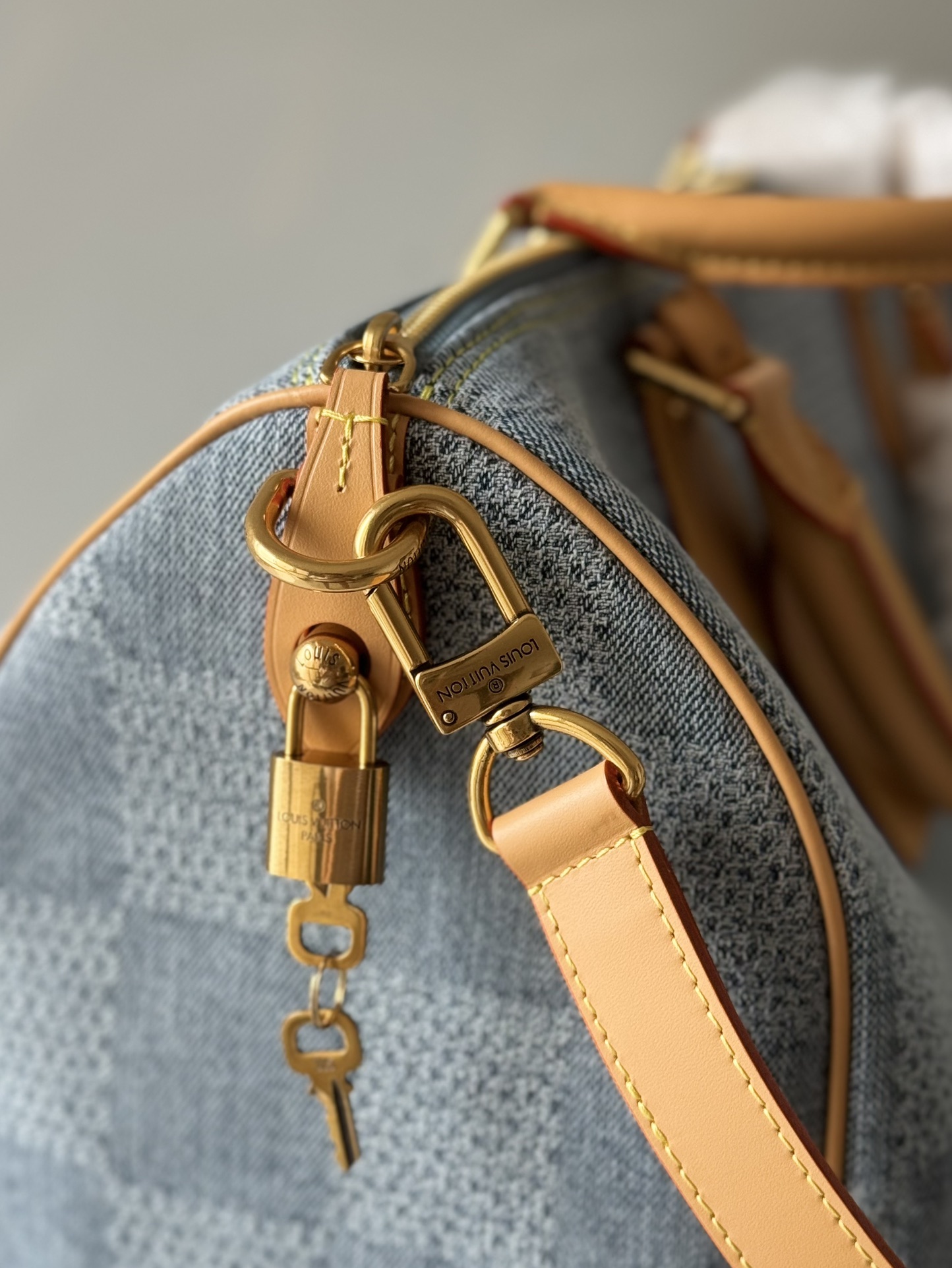 [TOP] Louis Vuitton LV Speedy 40 Bandoulière Bag 40 x 26 x 23 cm - Blue