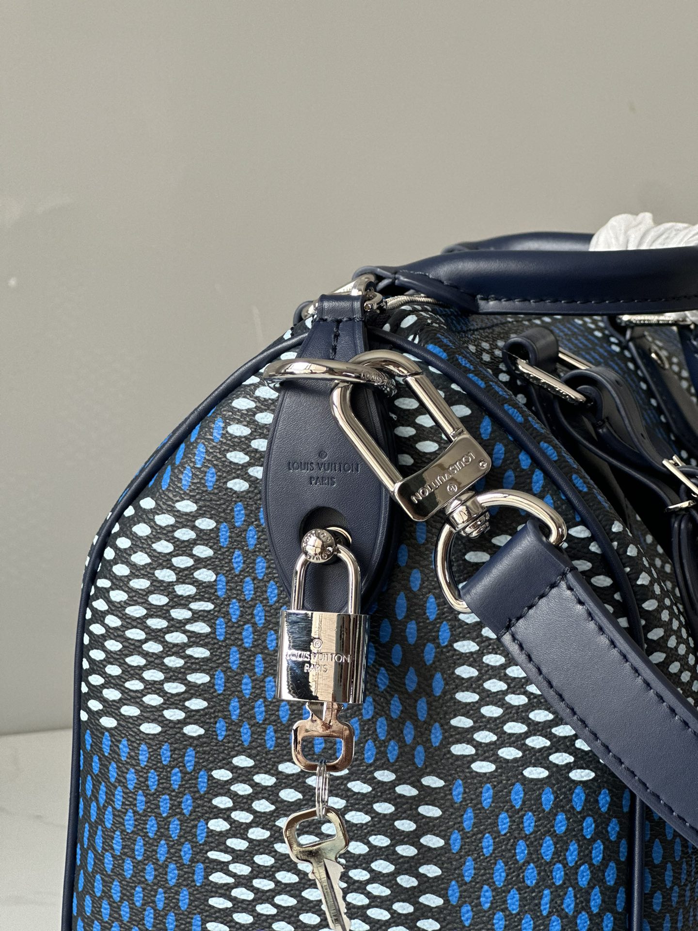 [TOP] Louis Vuitton LV Speedy 25 Bandoulière Bag 25x15x15cm -Blue