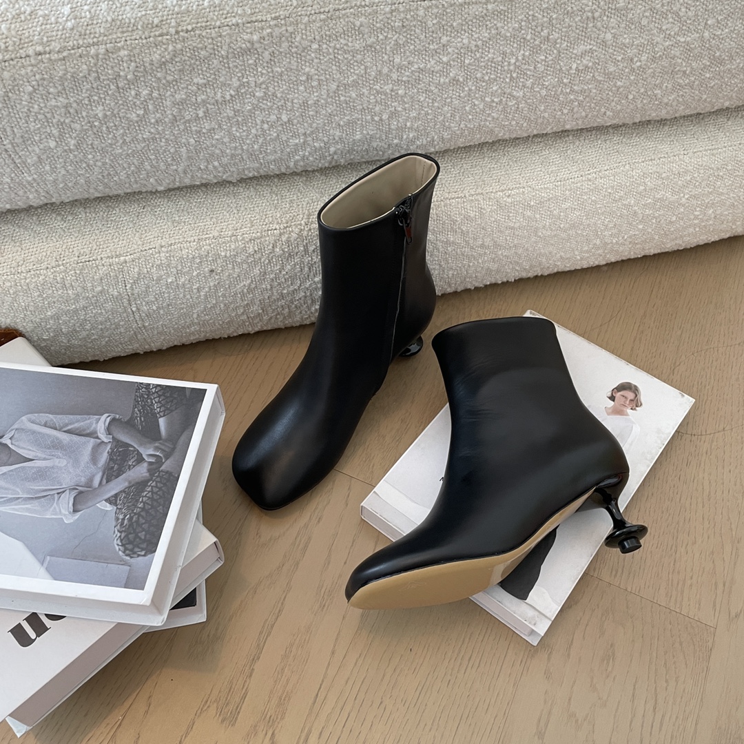 [TOP] LOEWE Mid-calf Low-heeled/Mid-heel Boots - 3 Color
