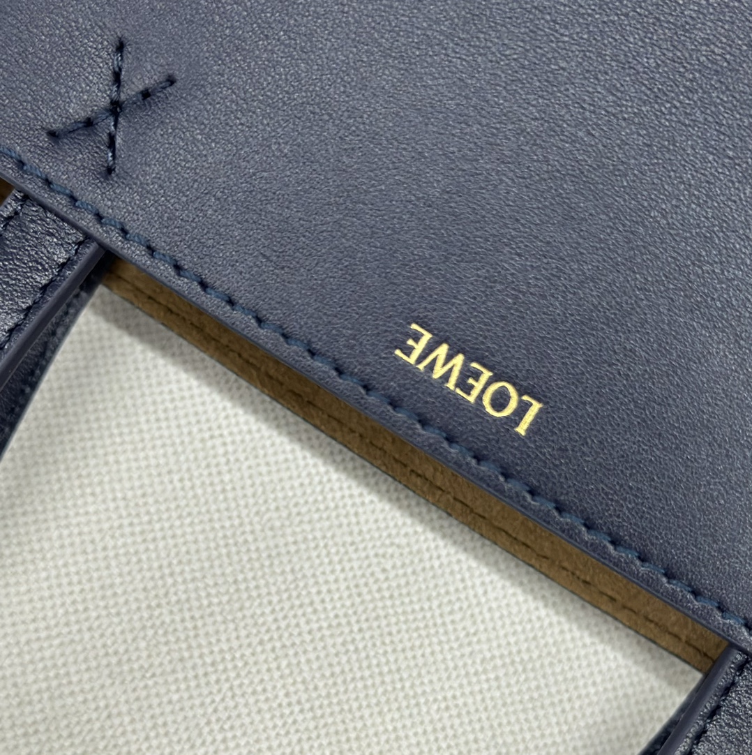 [TOP] LOEWE Puzzle Fold Bag 16.5*9.5*20CM - Navy Blue
