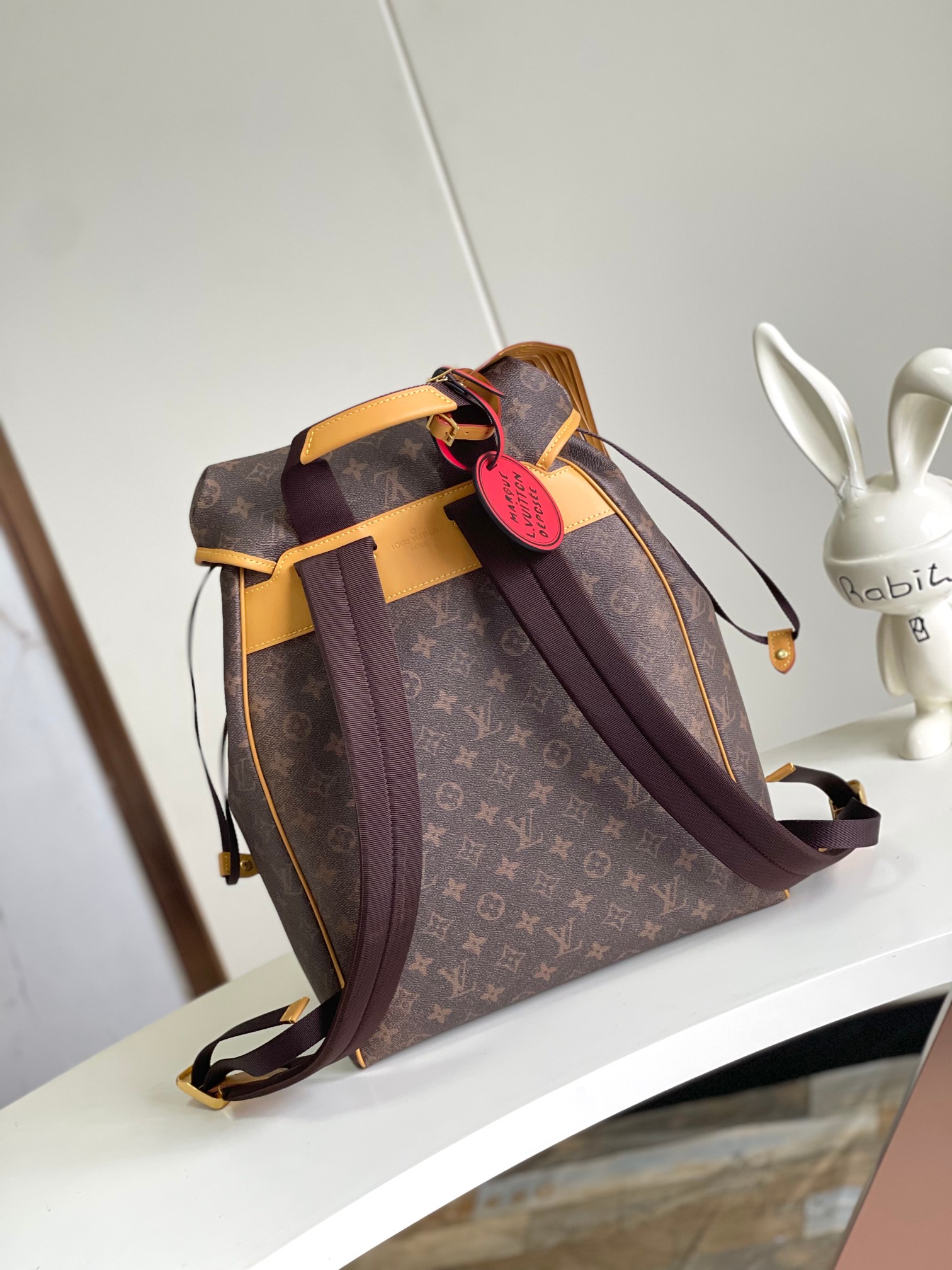 [TOP] Louis Vuitton LV Montsouris Backpack  32 x 40 x 19 cm-Brown