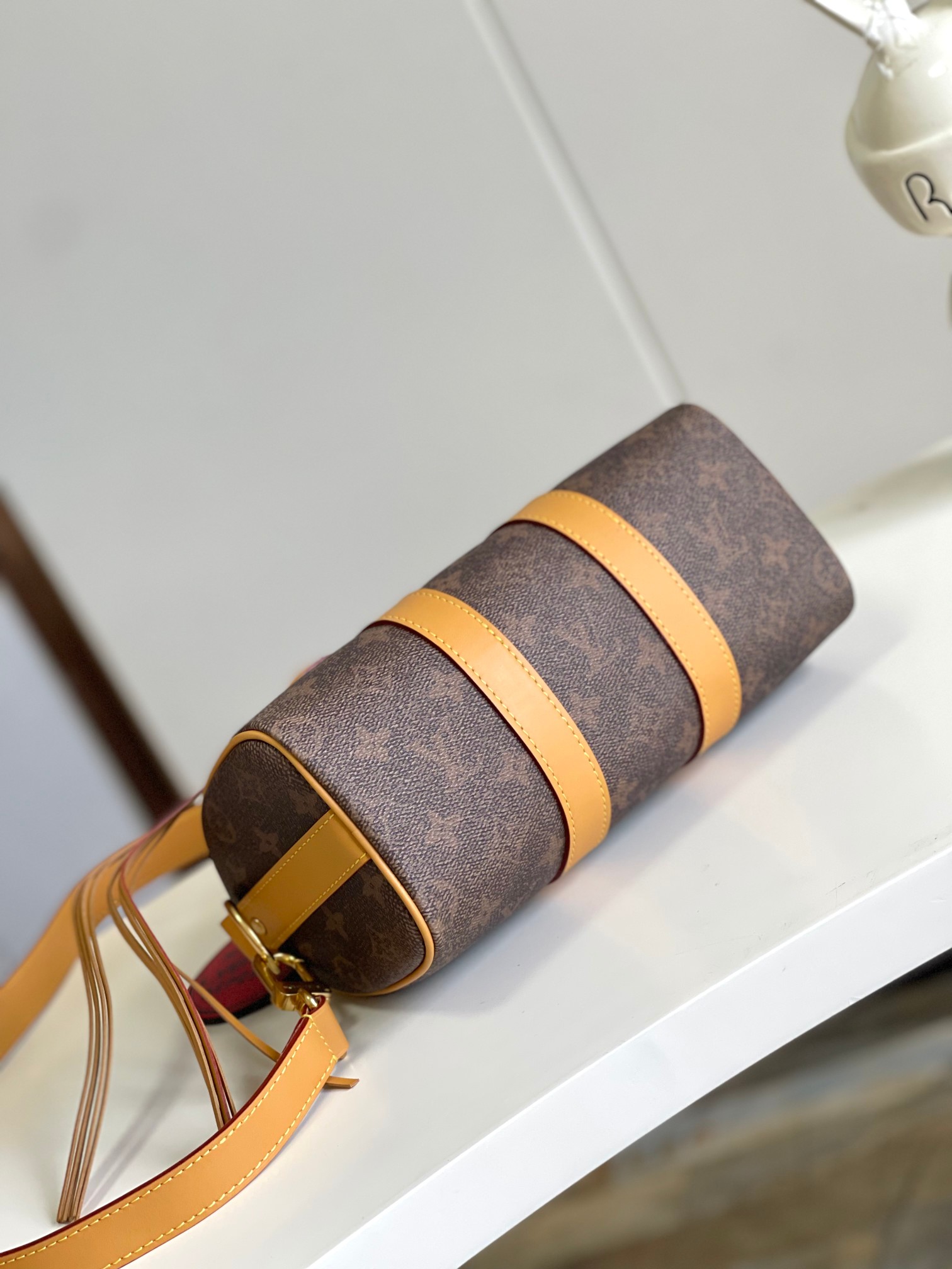 [TOP] Louis Vuitton LV Keepall Bandoulière 25 Handbag 25 x 15 × 11 cm- GHW