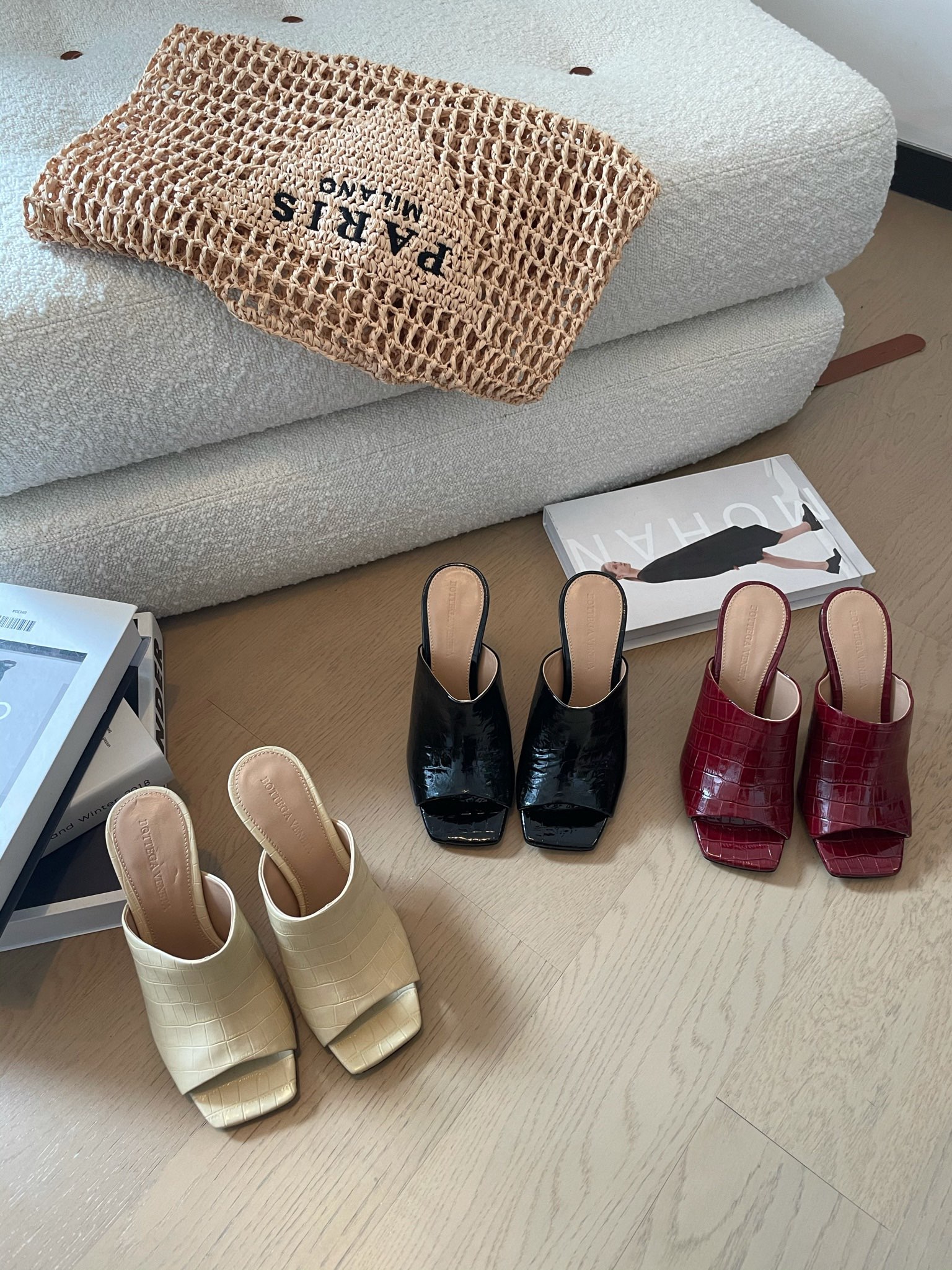 [TOP] Bottega Veneta BV Slippers with Metal Heel - 3 Color