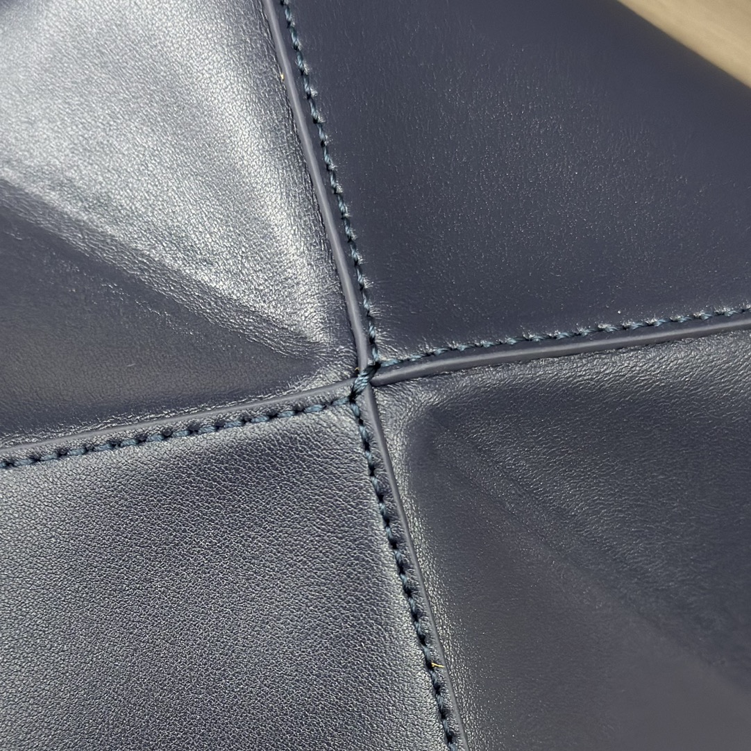 [TOP] LOEWE Puzzle Fold Bag 16.5*9.5*20CM - Navy Blue