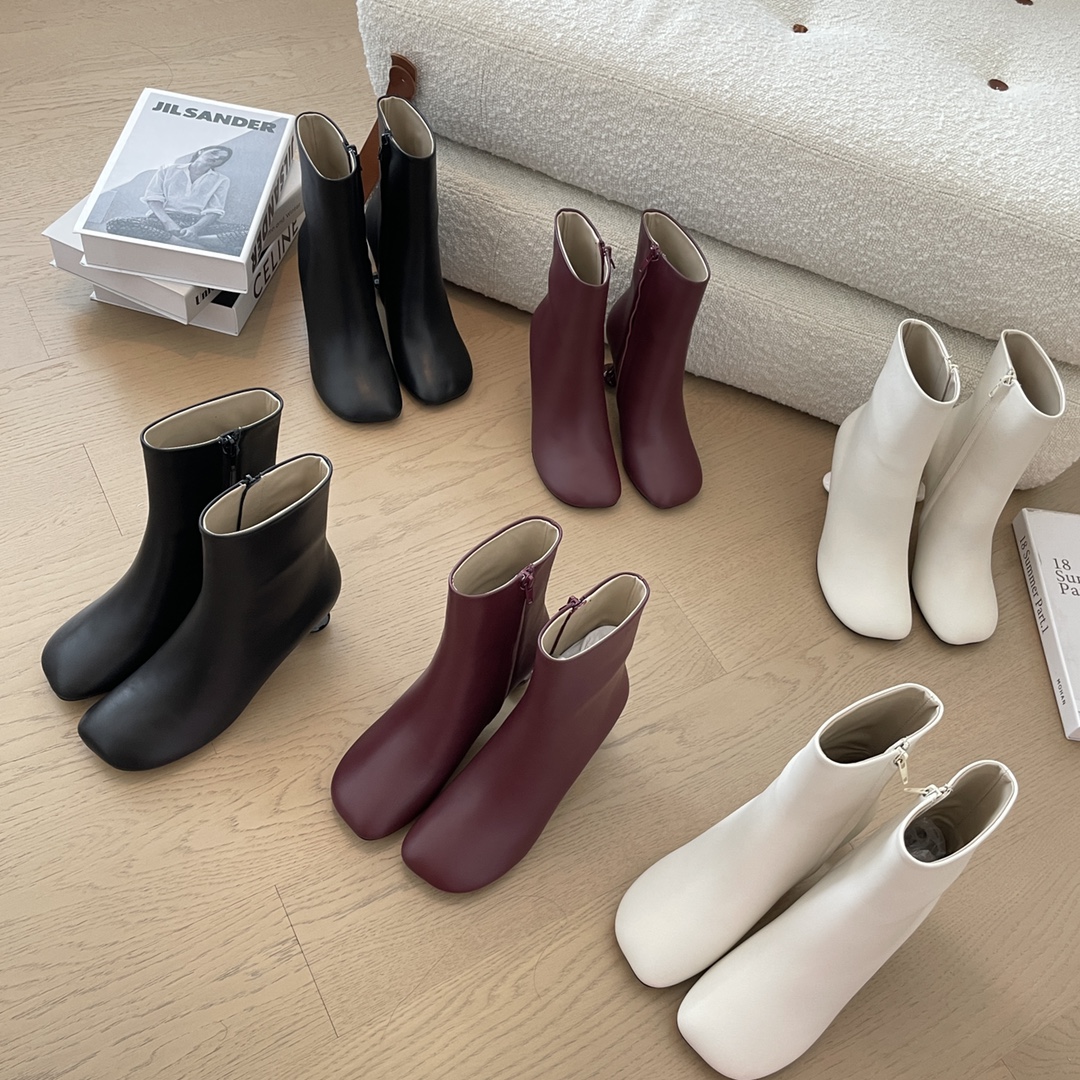 [TOP] LOEWE Mid-calf Low-heeled/Mid-heel Boots - 3 Color