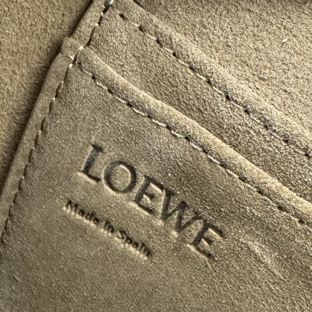[TOP] LOEWE Gate Bag Mini GateDual 21x12.5x9.5cm - Khaki&White