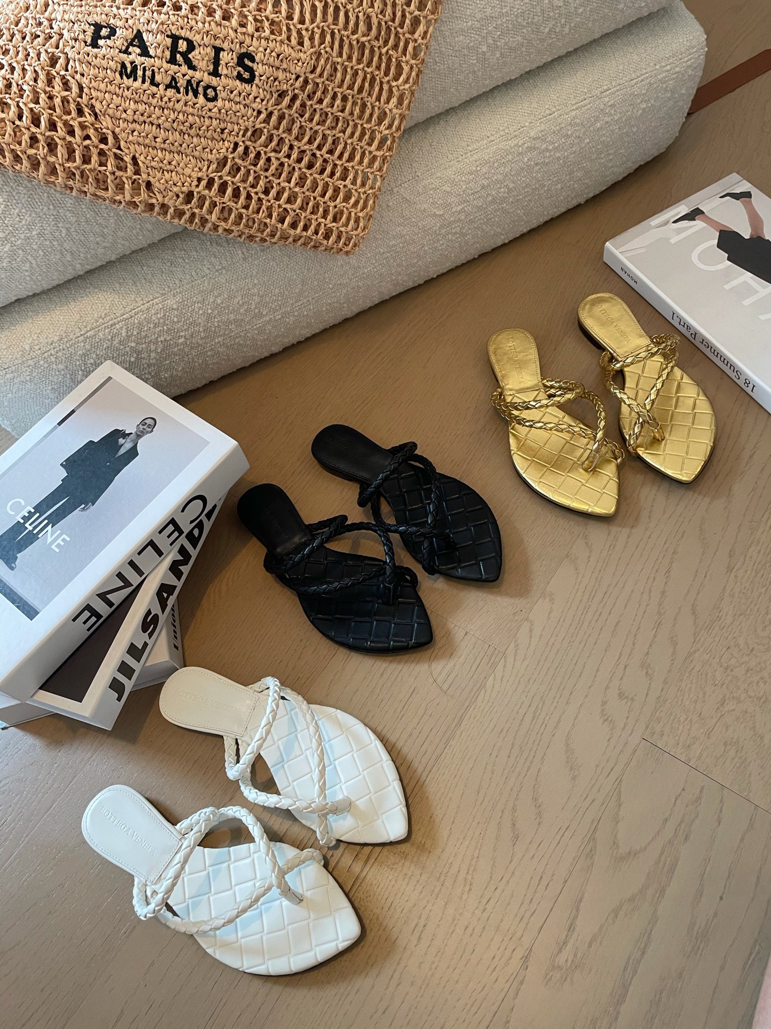 [TOP] Bottega Veneta BV Knotted Rope Series Slippers - 3 Color